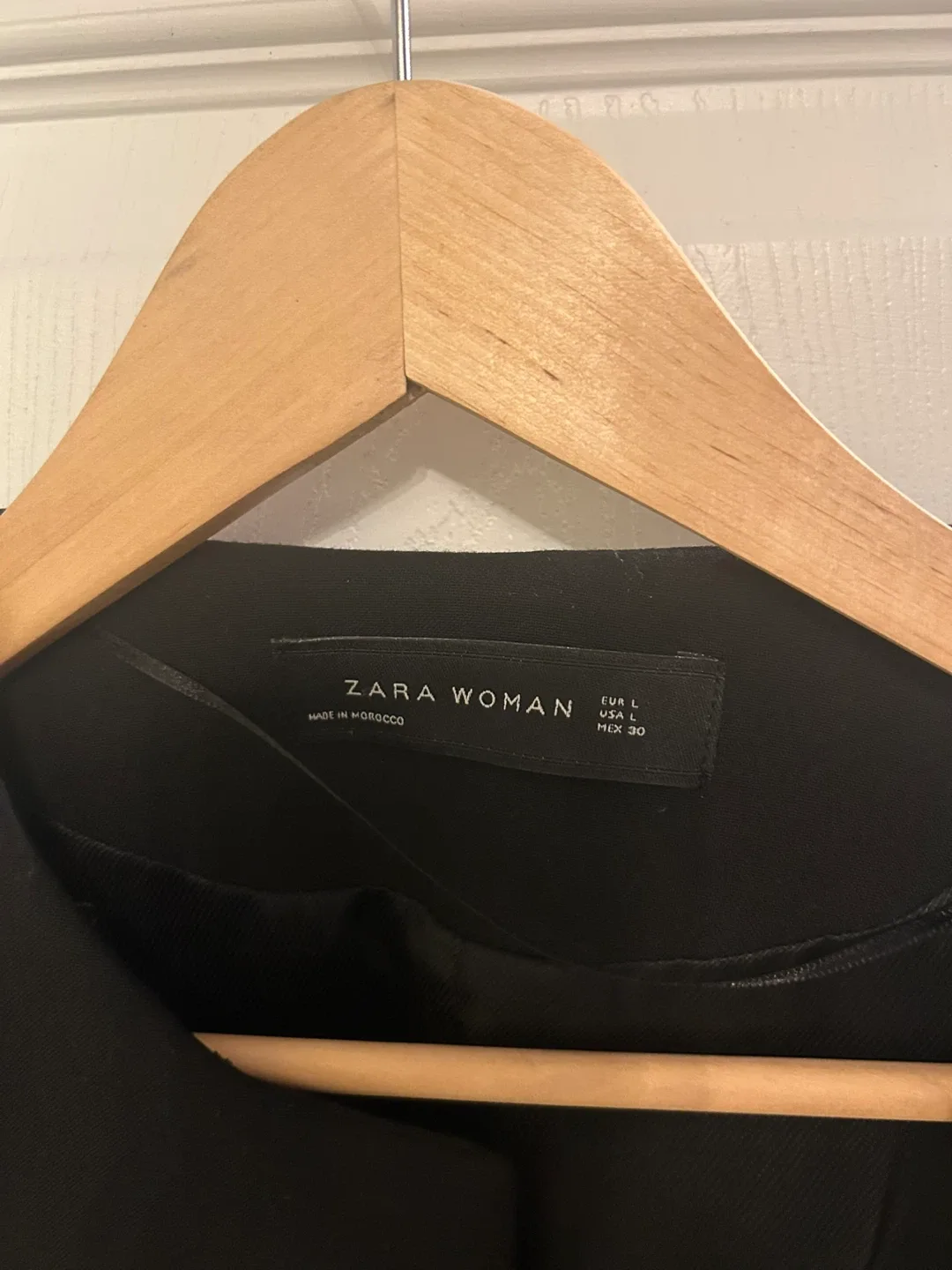 Zara Woman Black Coat - Size L