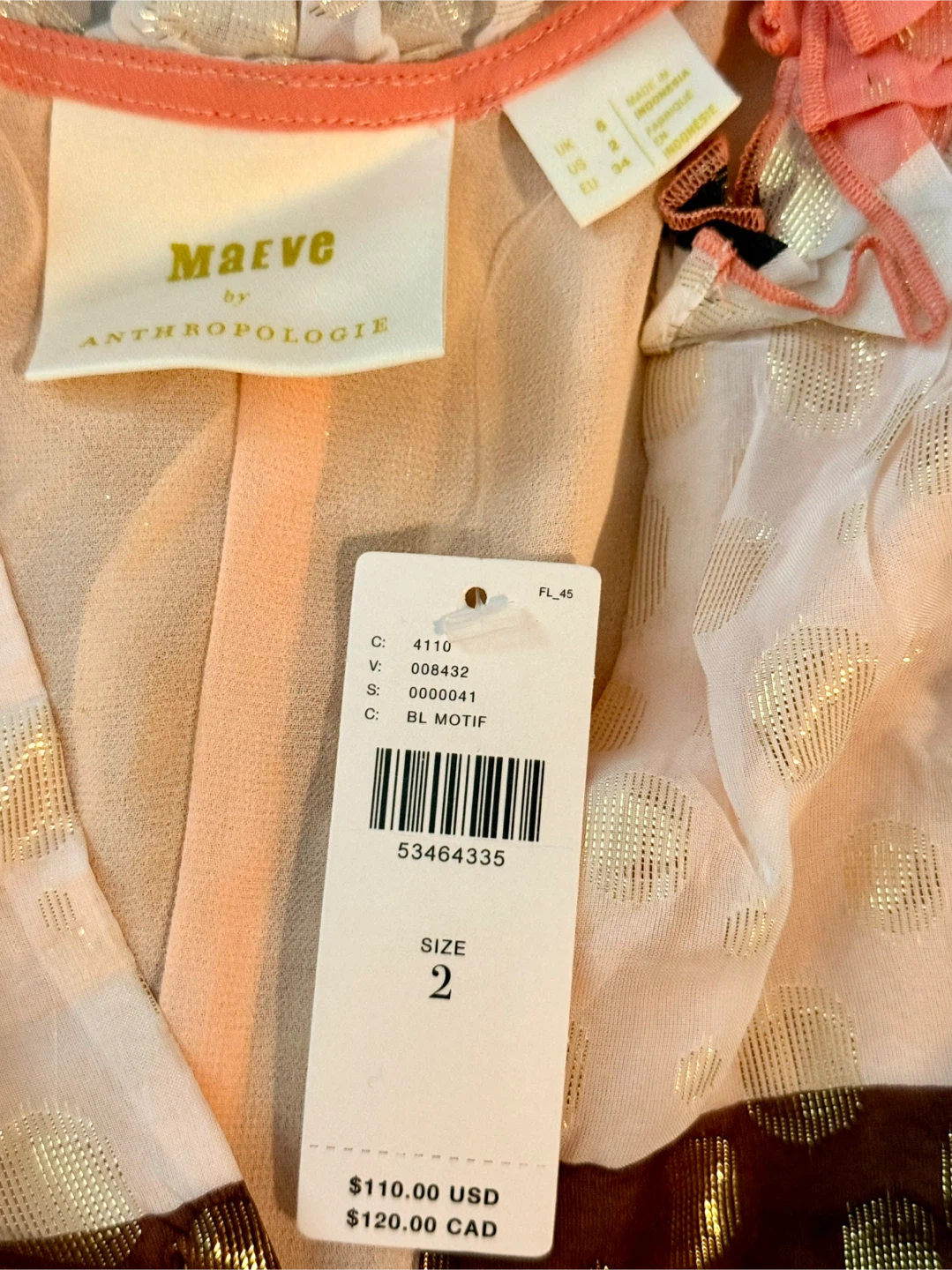 Maeve Anthropologie Sleeveless Blouse Size 2 - photo 5