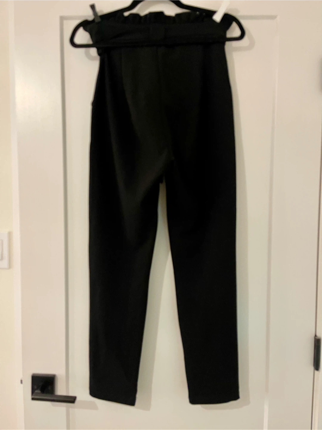 Black Paper Bag Waist Pants - photo 4