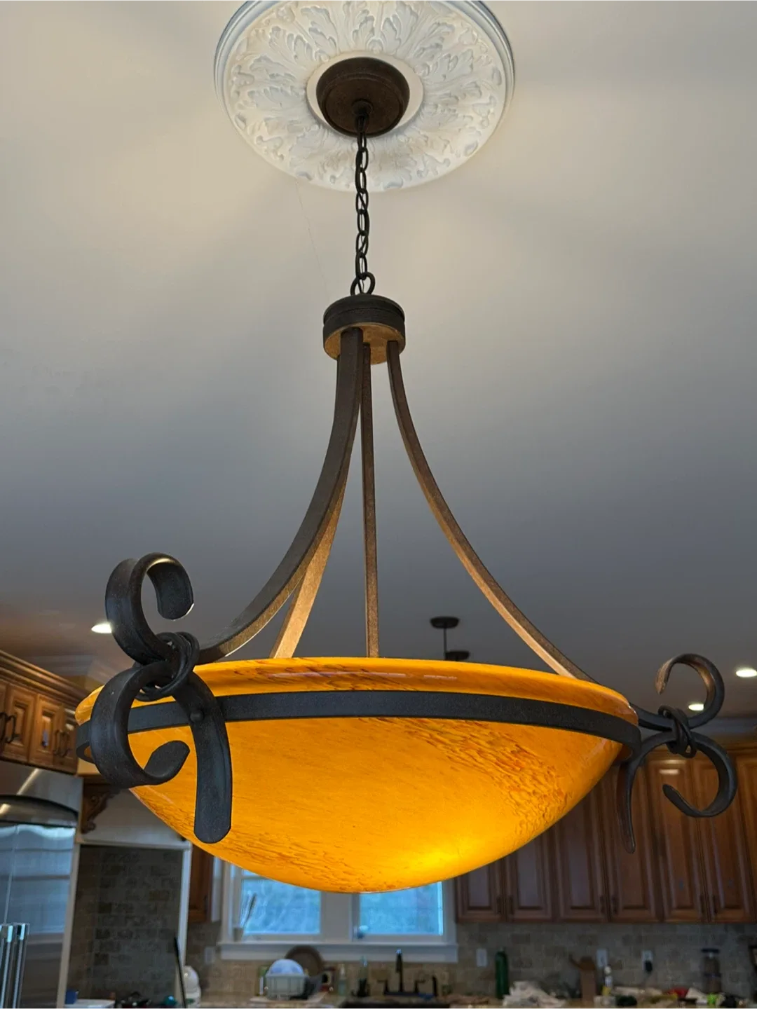 Hanging Bowl Light Fixture