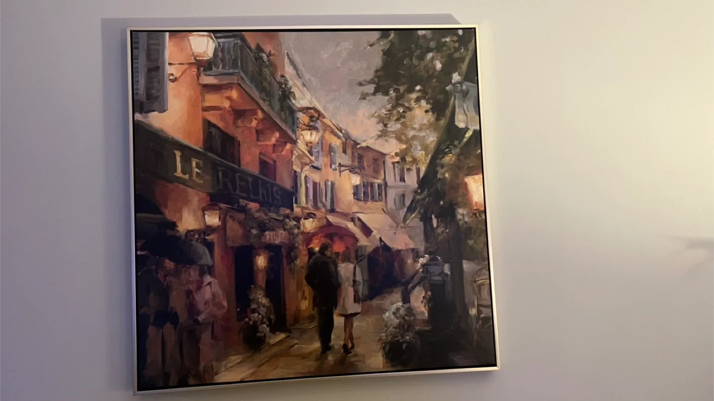 Framed Wall Art - European Street Scene