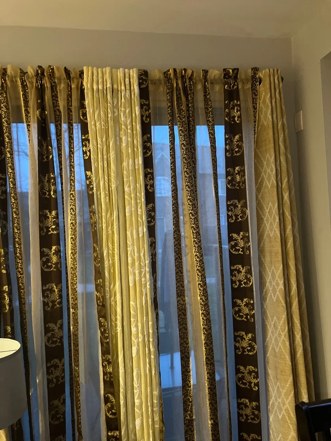Patterned Window Curtains