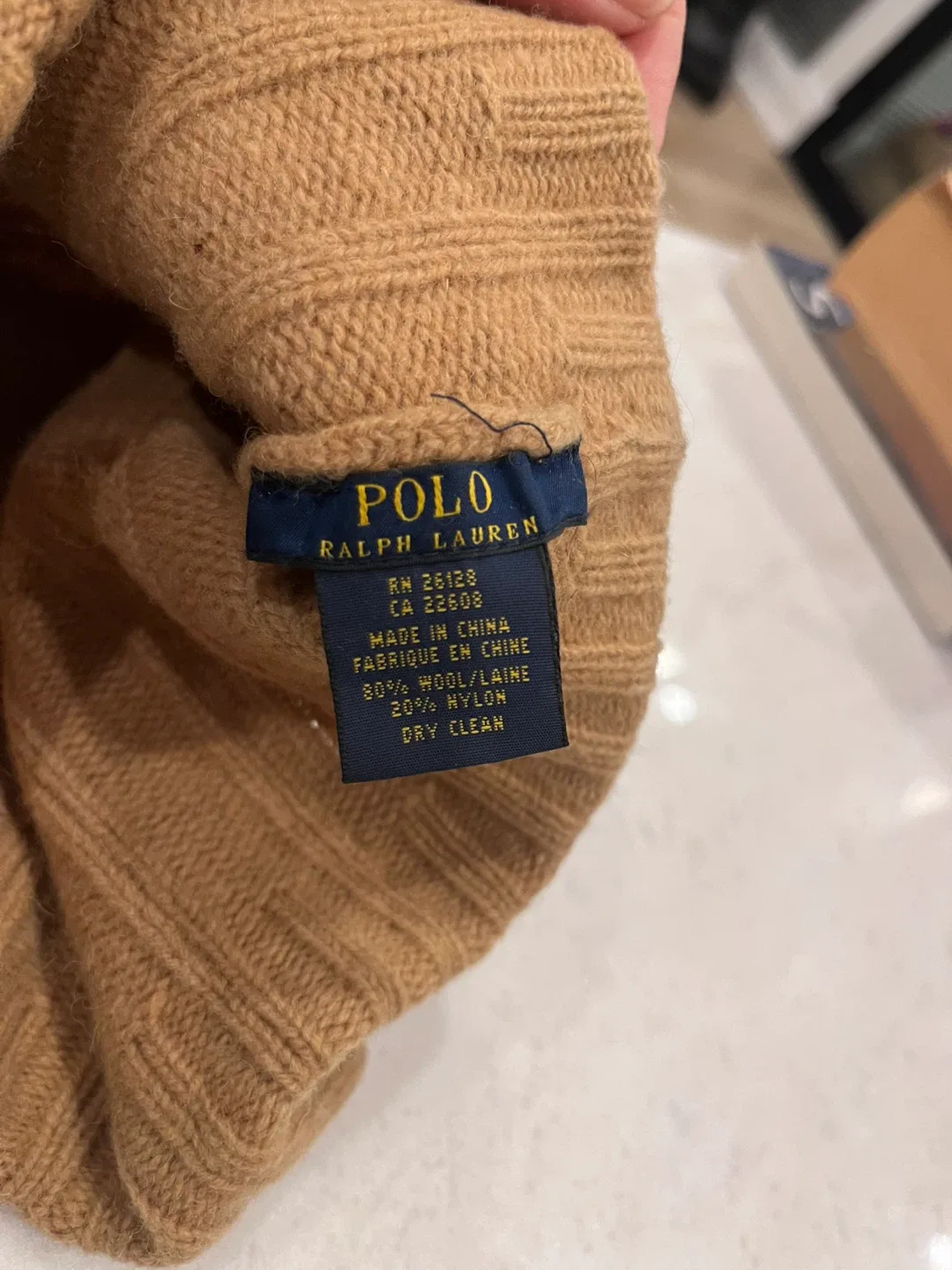Polo Ralph Lauren Wool Beanie - Brown image indicator(2)