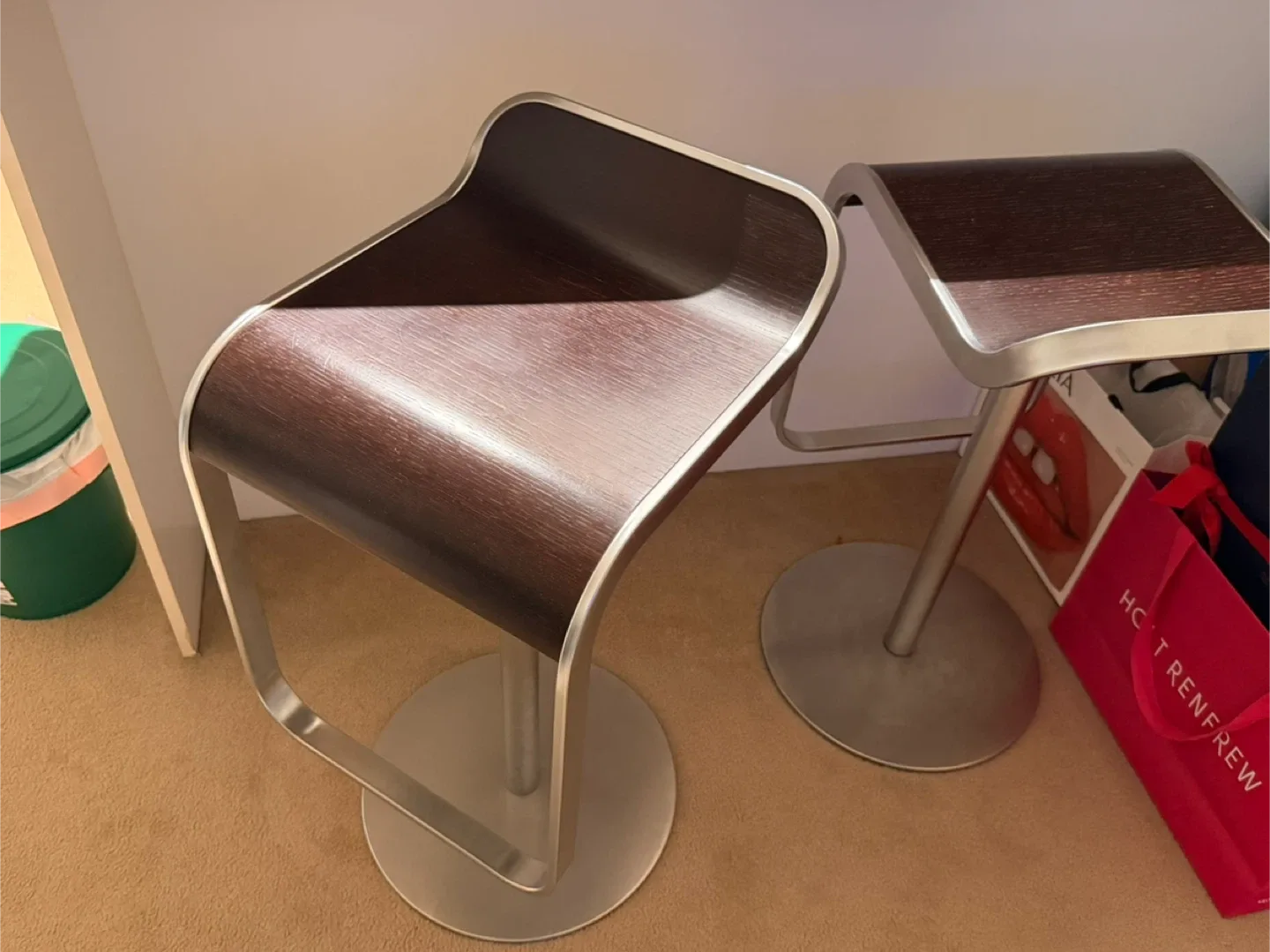 Modern Bar Stools - Set of 2