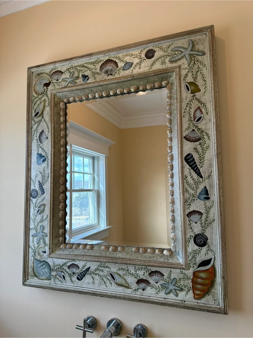 Seashell Decorated Mirror