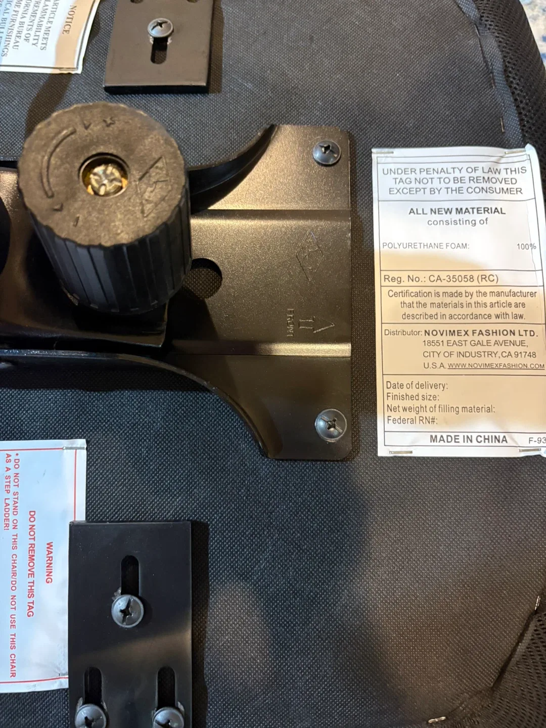 Black Office Chair - Novimex Fashion LTD image indicator(4)