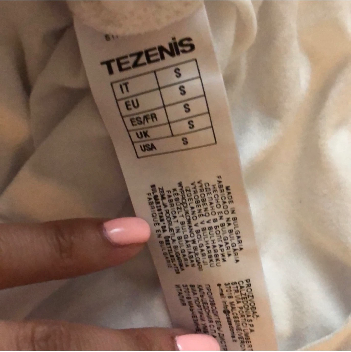 Tezenis White One-Shoulder Top - Size S - photo 4