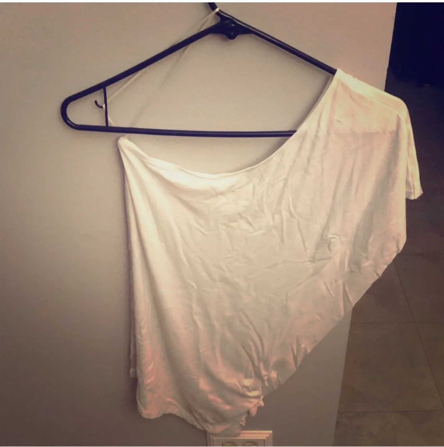 Tezenis White One-Shoulder Top - Size S image indicator(5)