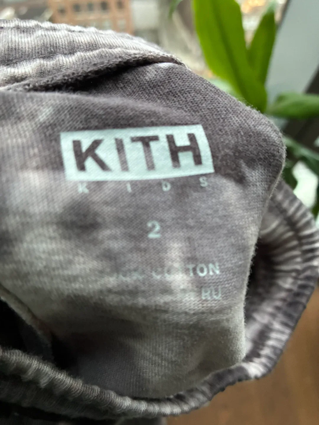 Kith Kids Tie Dye Shorts Size 2 Toddler Black gray image indicator(4)