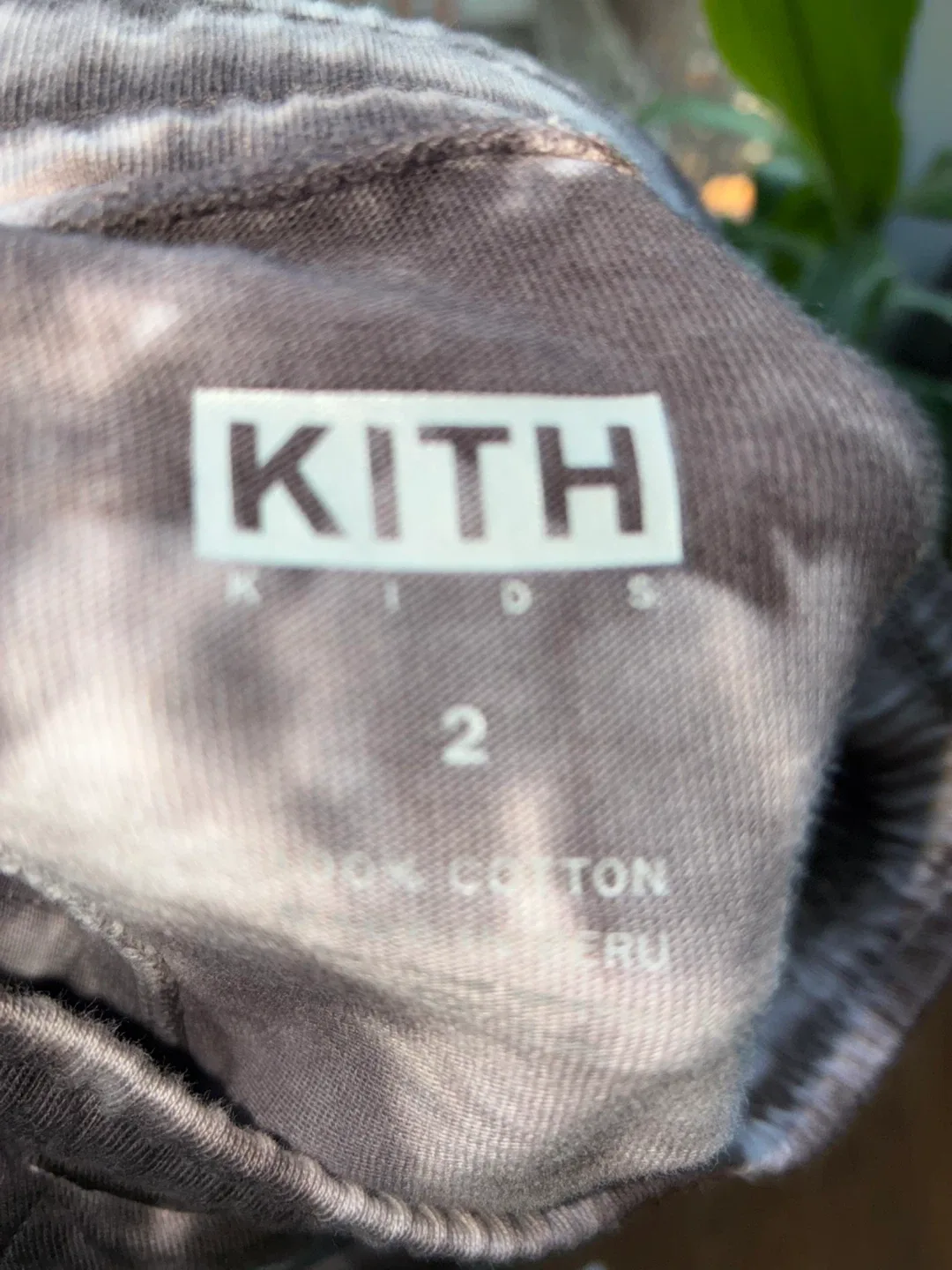 Kith Kids Tie Dye Shorts Size 2 Toddler Black gray image indicator(5)