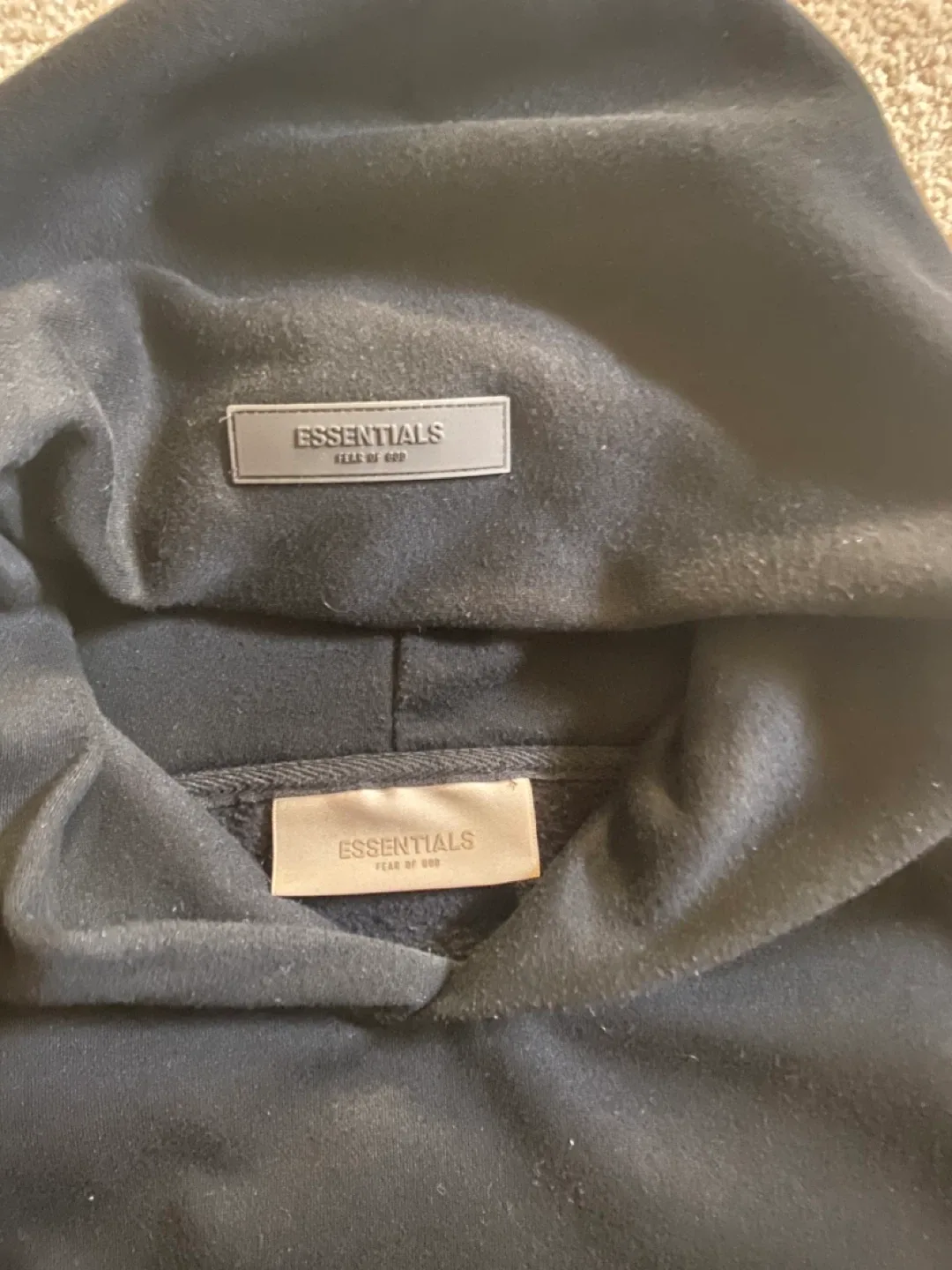 Fear of God Essentials Black Hoodie image indicator(3)