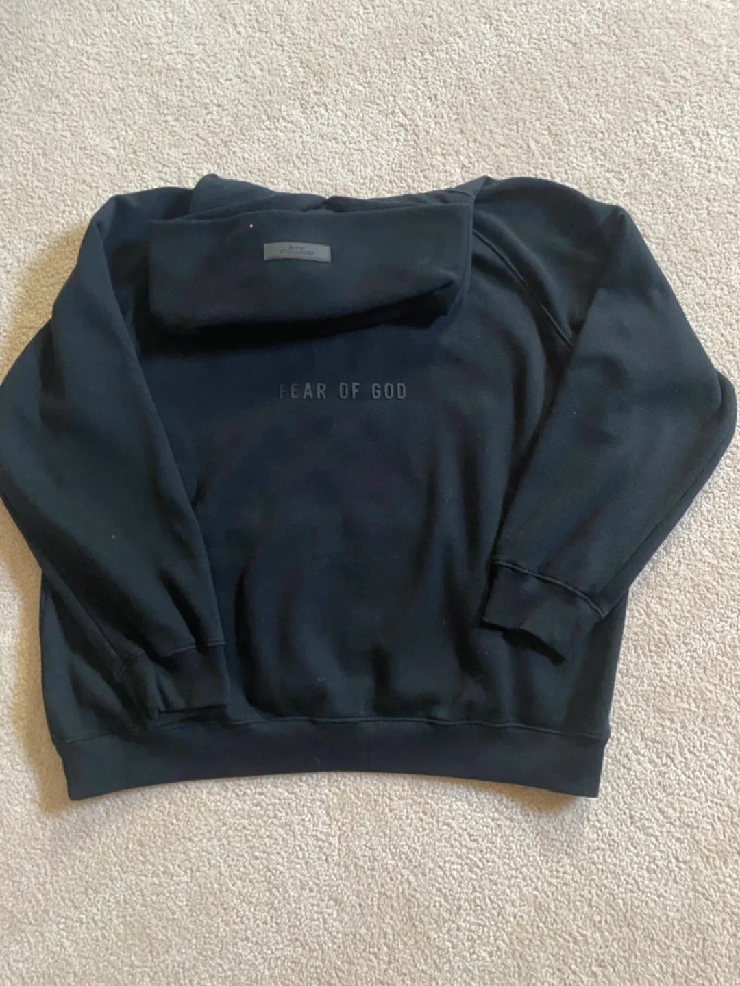 Fear of God Essentials Black Hoodie image indicator(2)