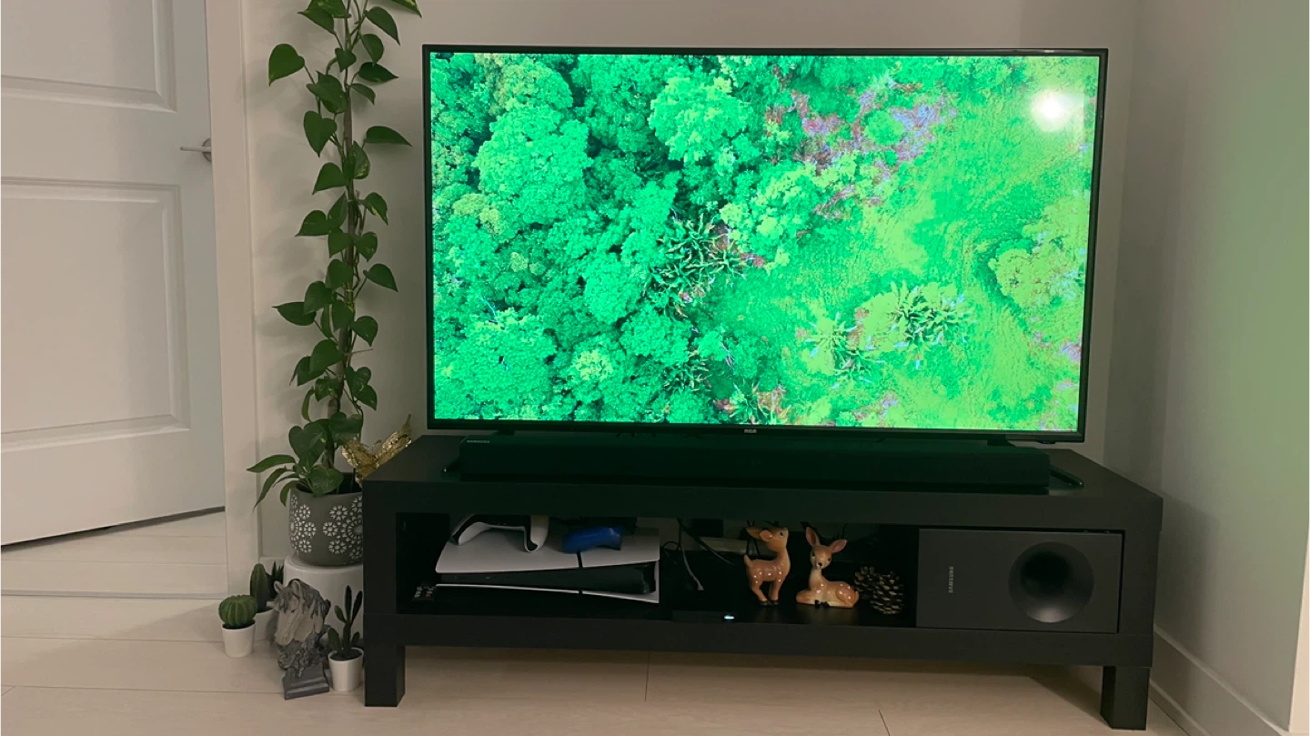RCA 4K TV + Samsung Sound Bar + Subwoofer - photo 2