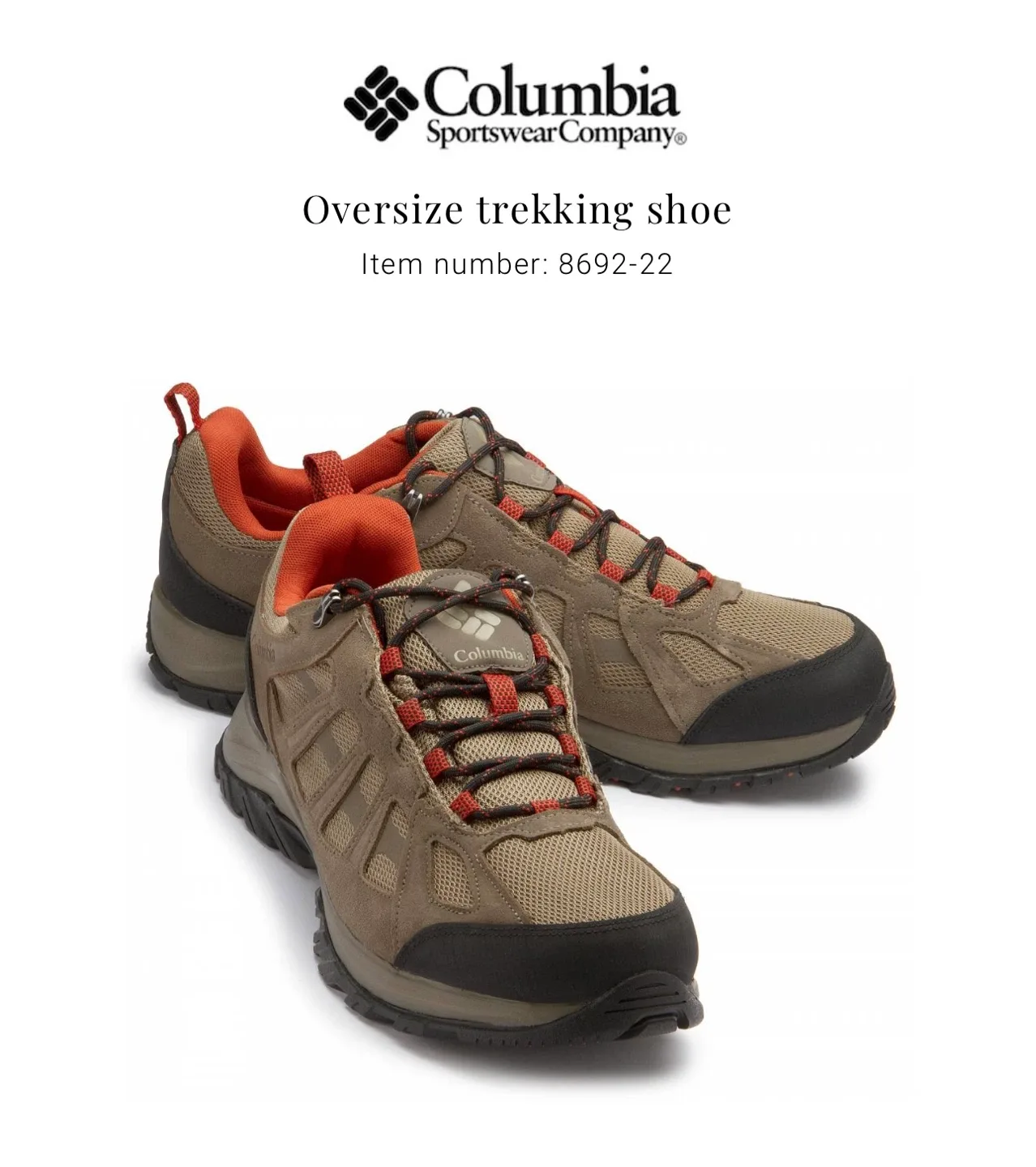 Columbia Oversize Trekking Shoe, Men's Size 14