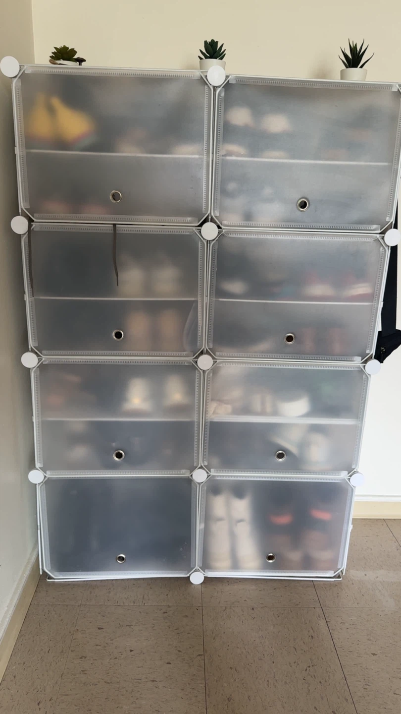 White 8-Cube Storage Shelf - photo 2