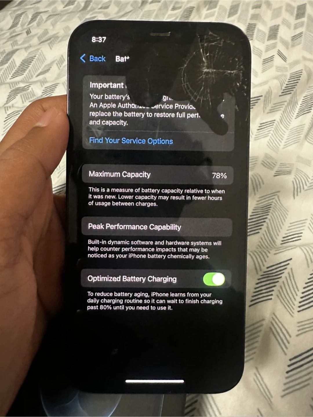 Cracked iPhone 12 Pro 128GB - photo 3