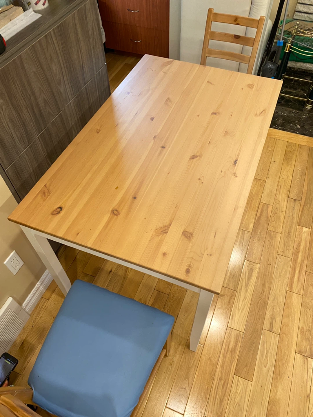 IKEA LERHAMN Dining Table + 2 Matching Chairs (CAN DELIVER)