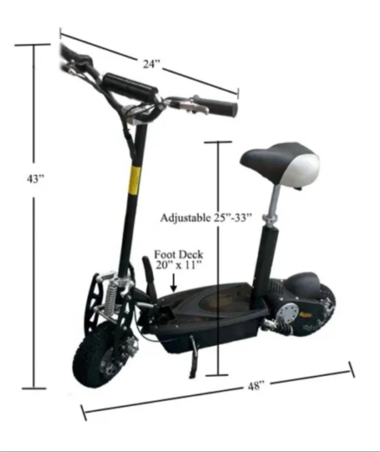 Super Turbo 1000W Racing Electric Scooter - photo 2