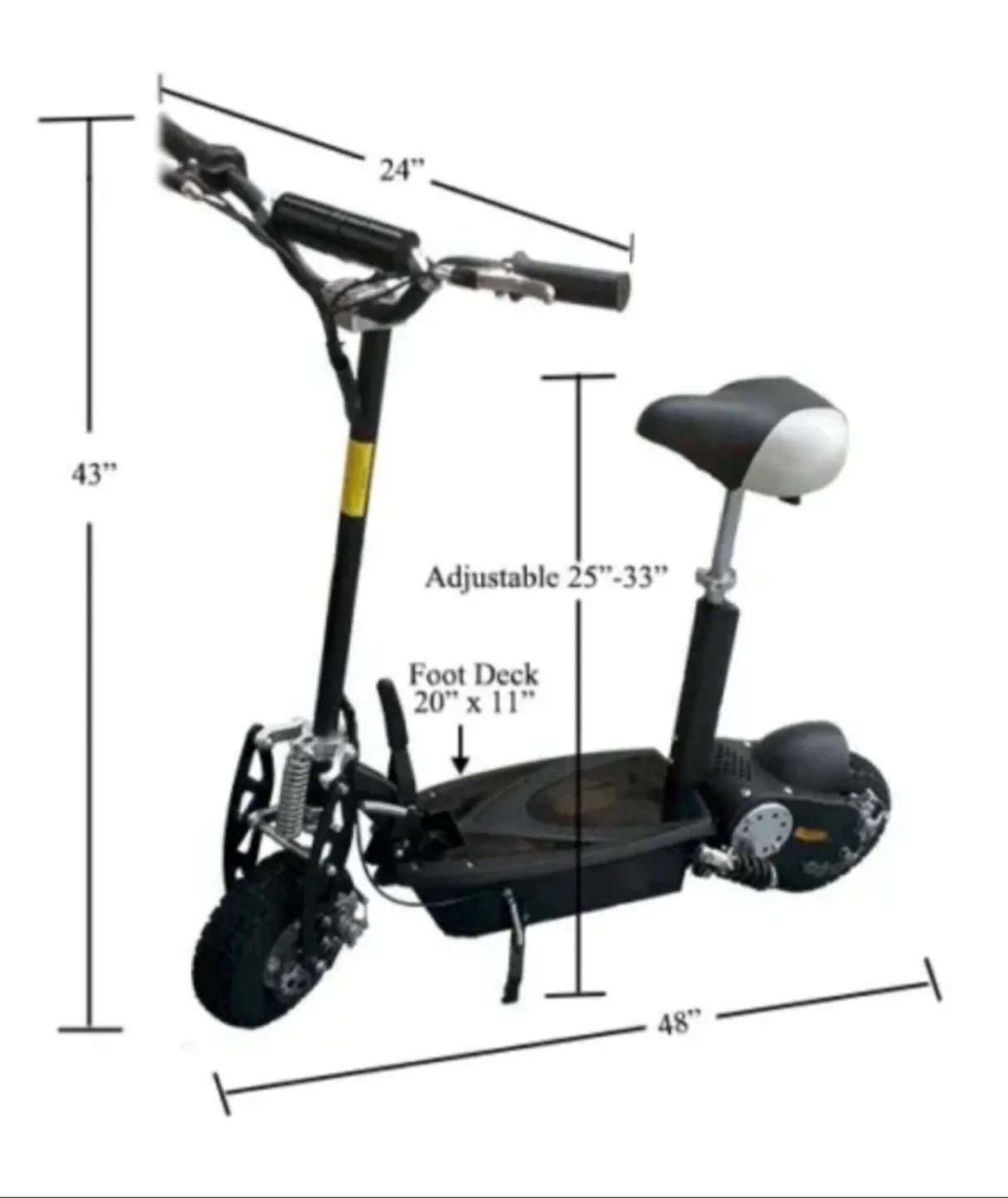 Super Turbo 1000W Racing Electric Scooter image indicator(2)