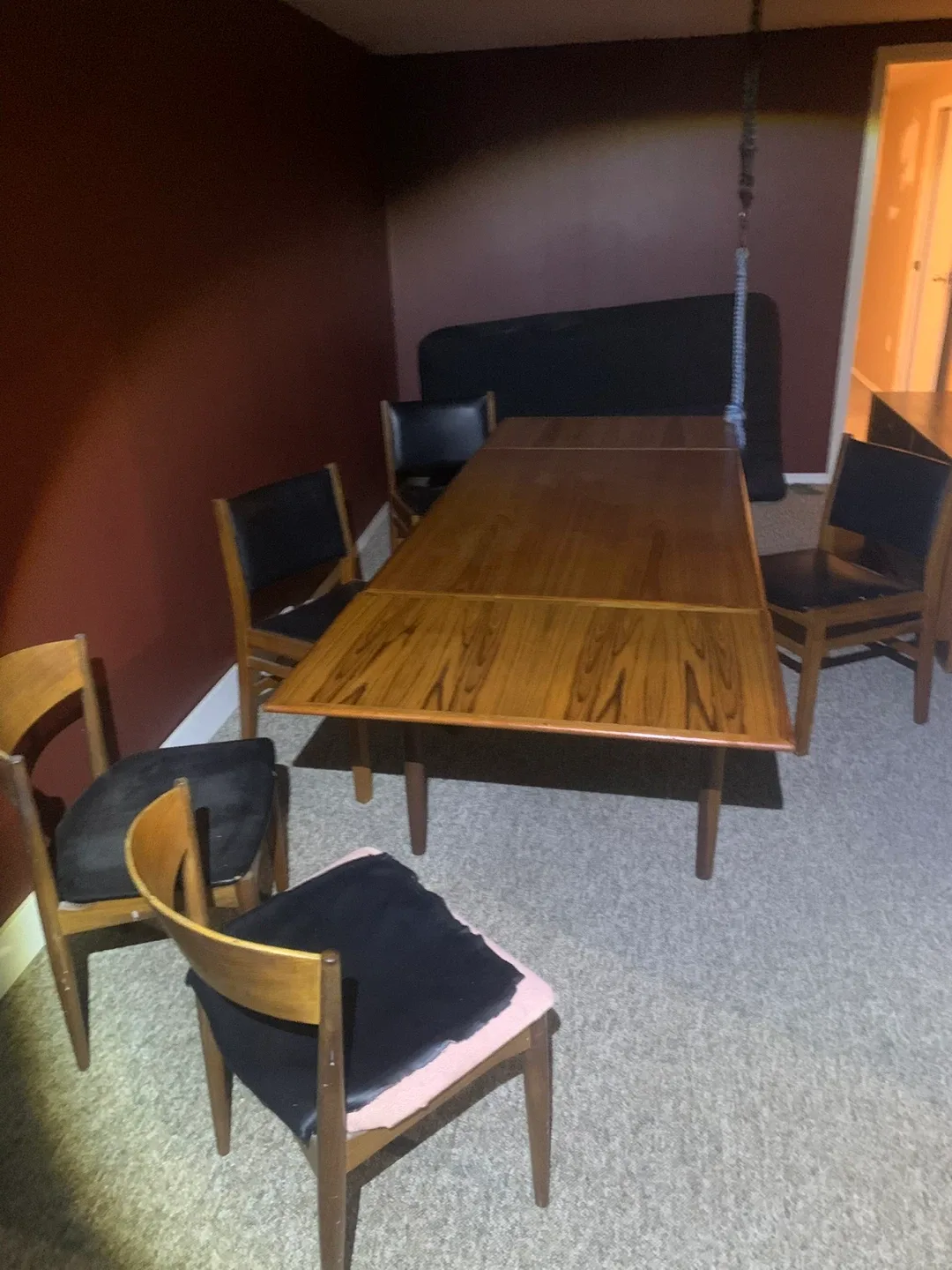 Teak Dining Table with Chairs