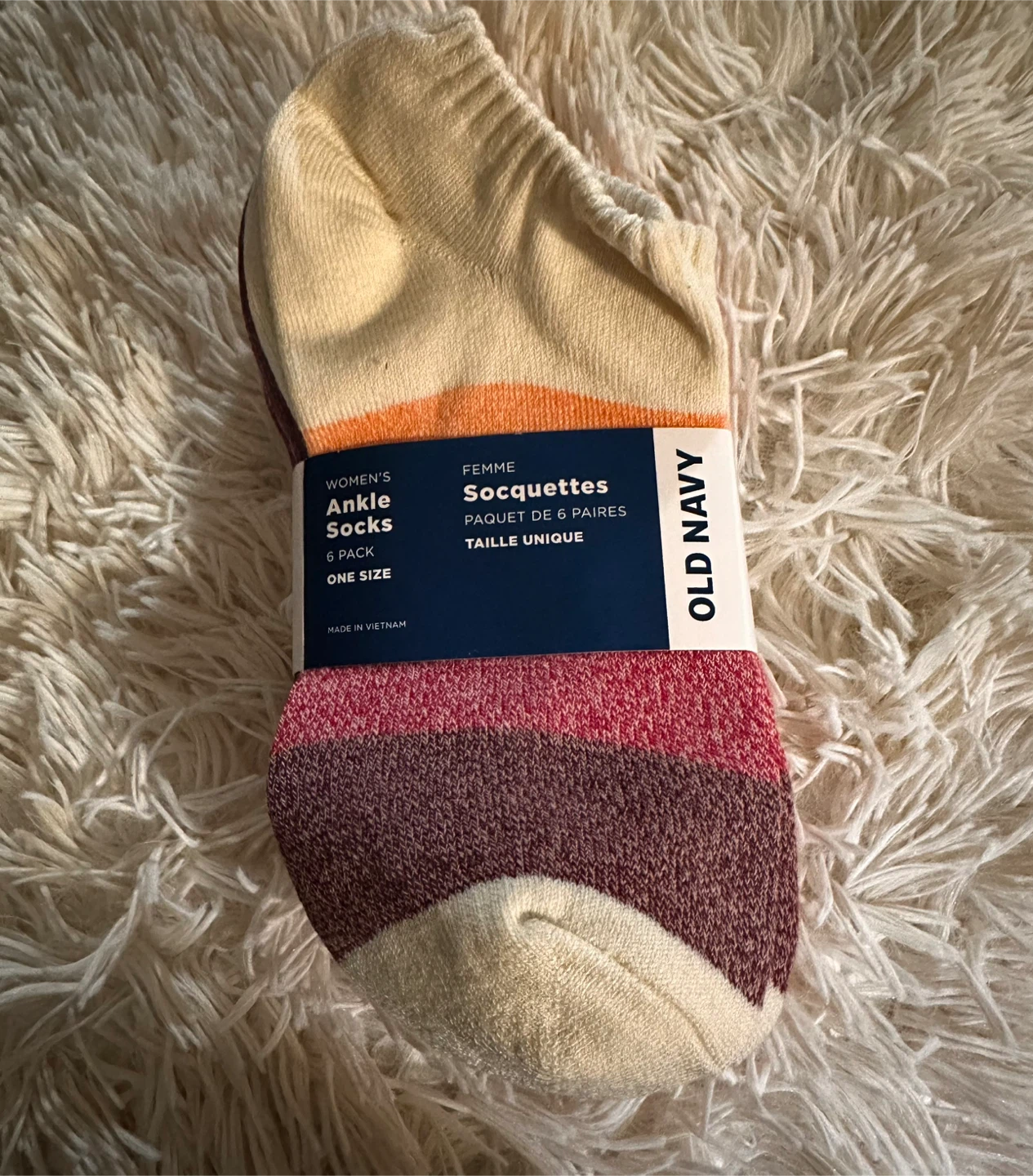 Old Navy Women's Ankle Socks - 6 Pack - One Size