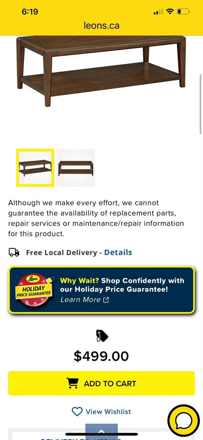 Anders 52" Coffee Table - Dark Walnut image indicator(2)