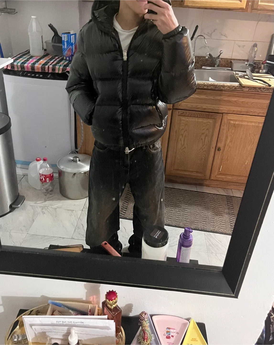 Zara Black Puffer Jacket
