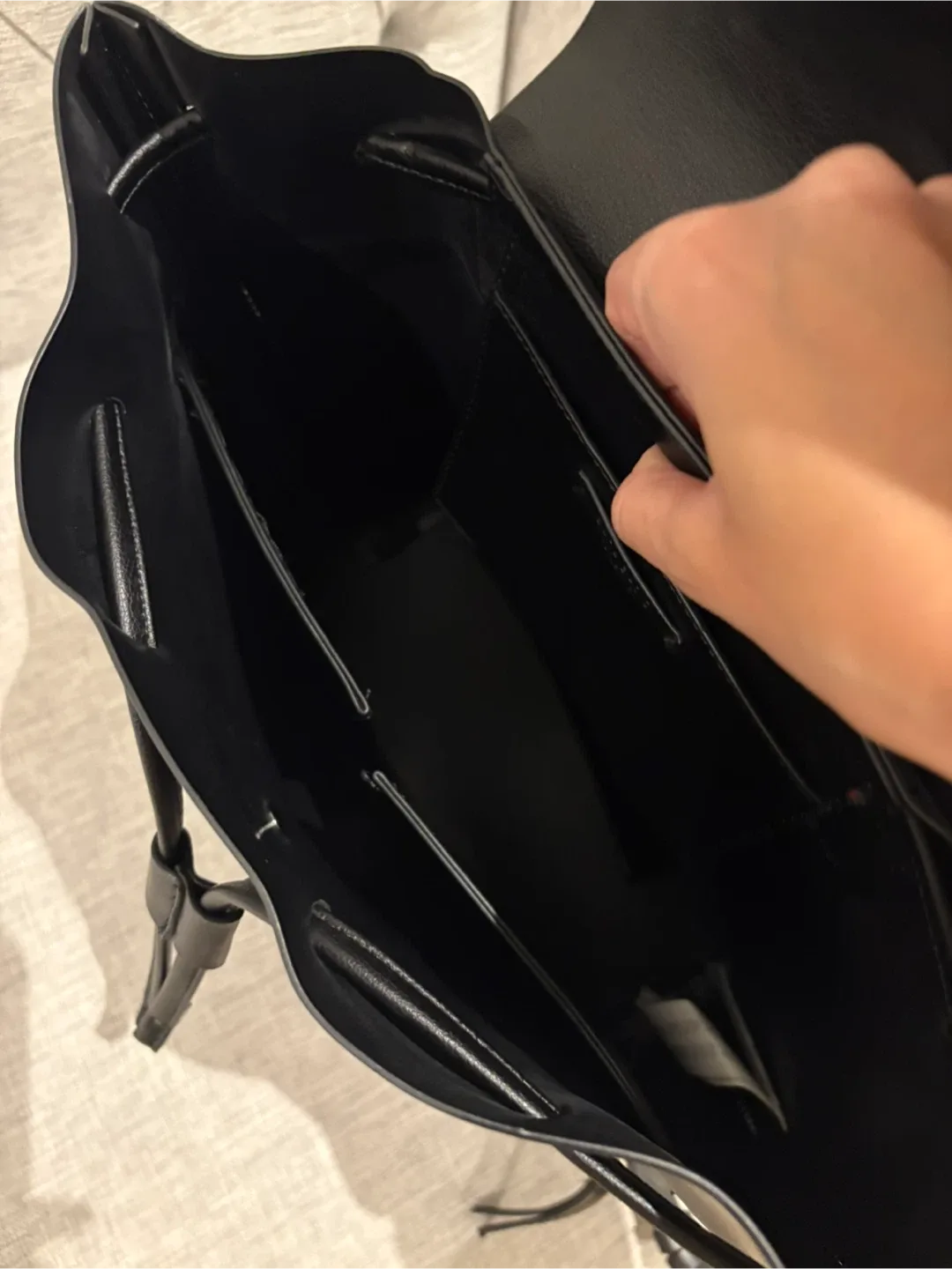 Zara Black Backpack image indicator(3)