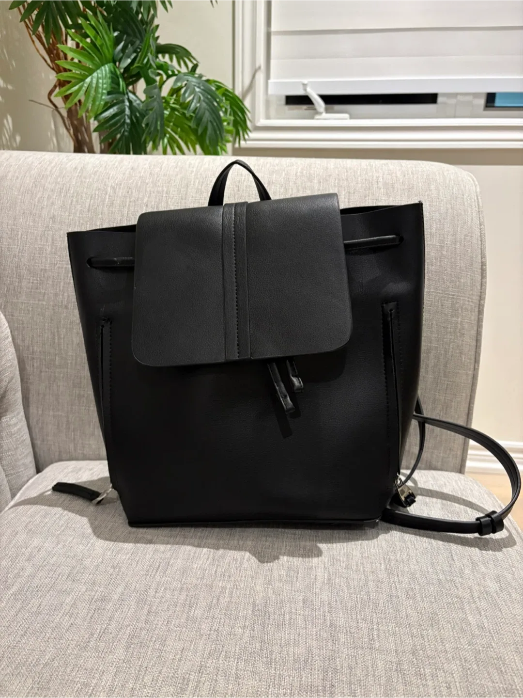 Zara Black Backpack