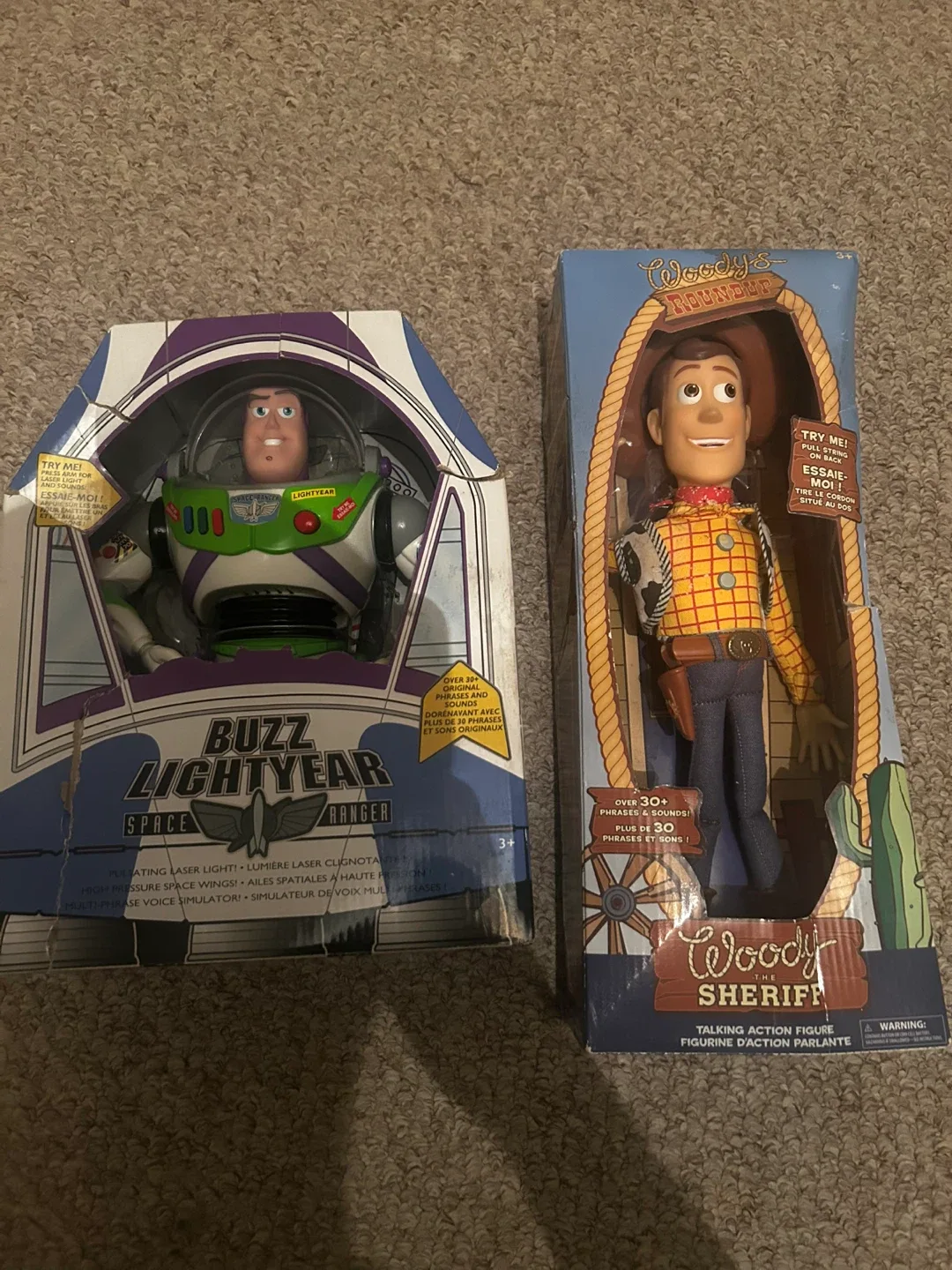 Toy Story Woody & Buzz Lightyear Talking Action Figures