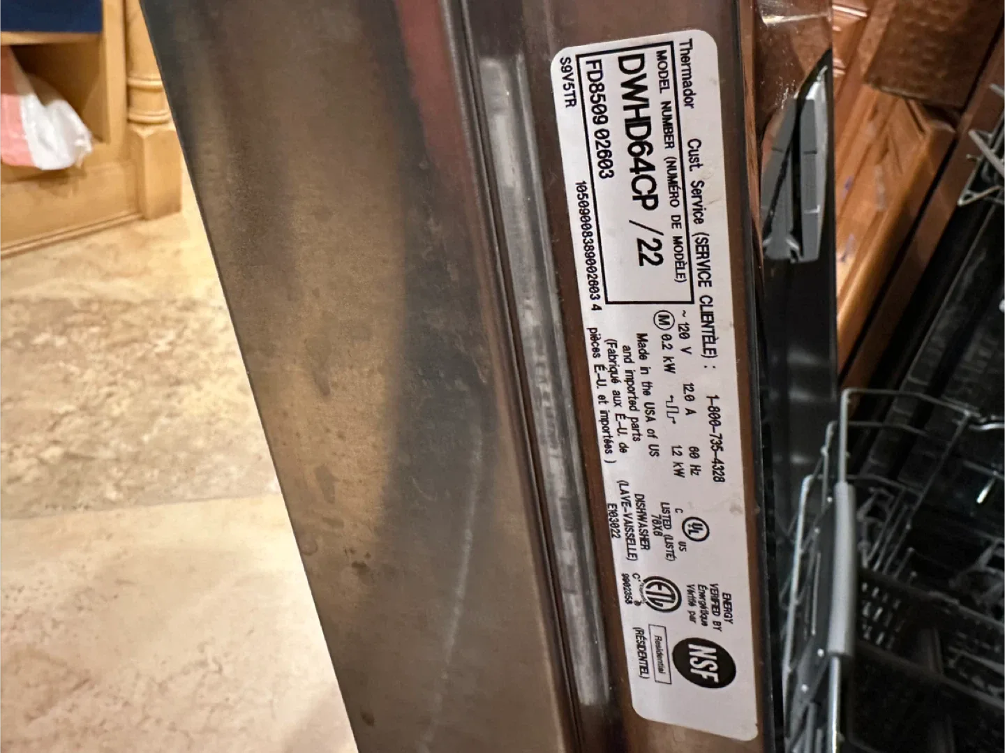 Thermador Professional Series Dishwasher DWH-D64CP/22 image indicator(5)