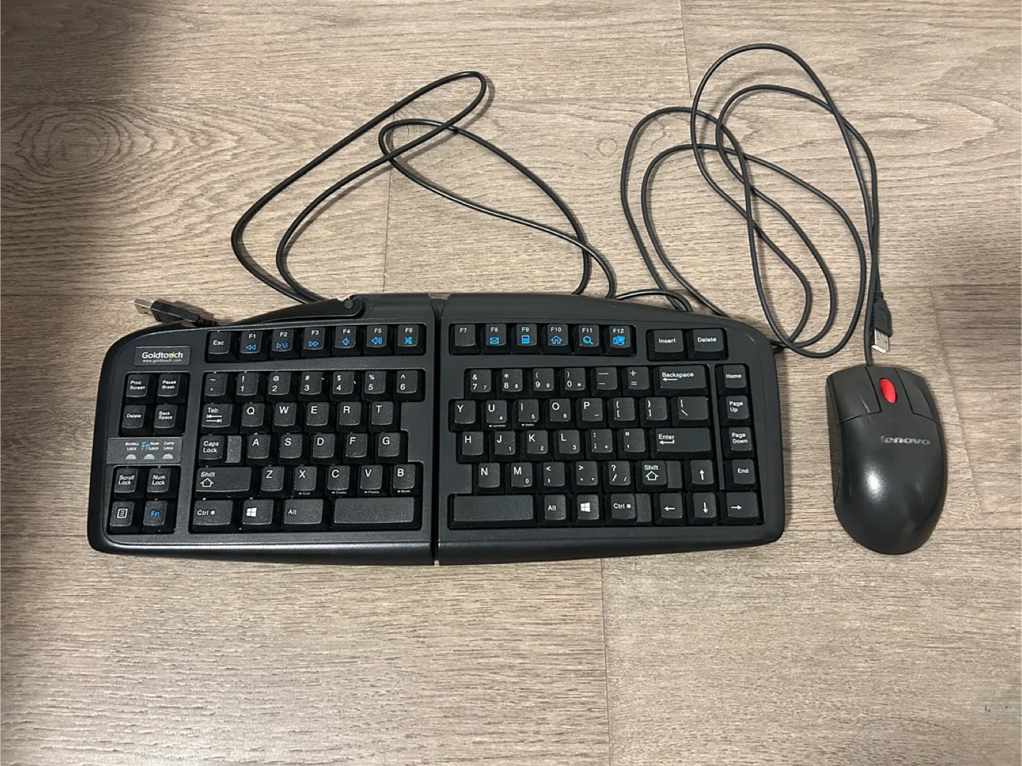 Keyboard + Mouse Set - Goldtouch Ergonomic Leveno
