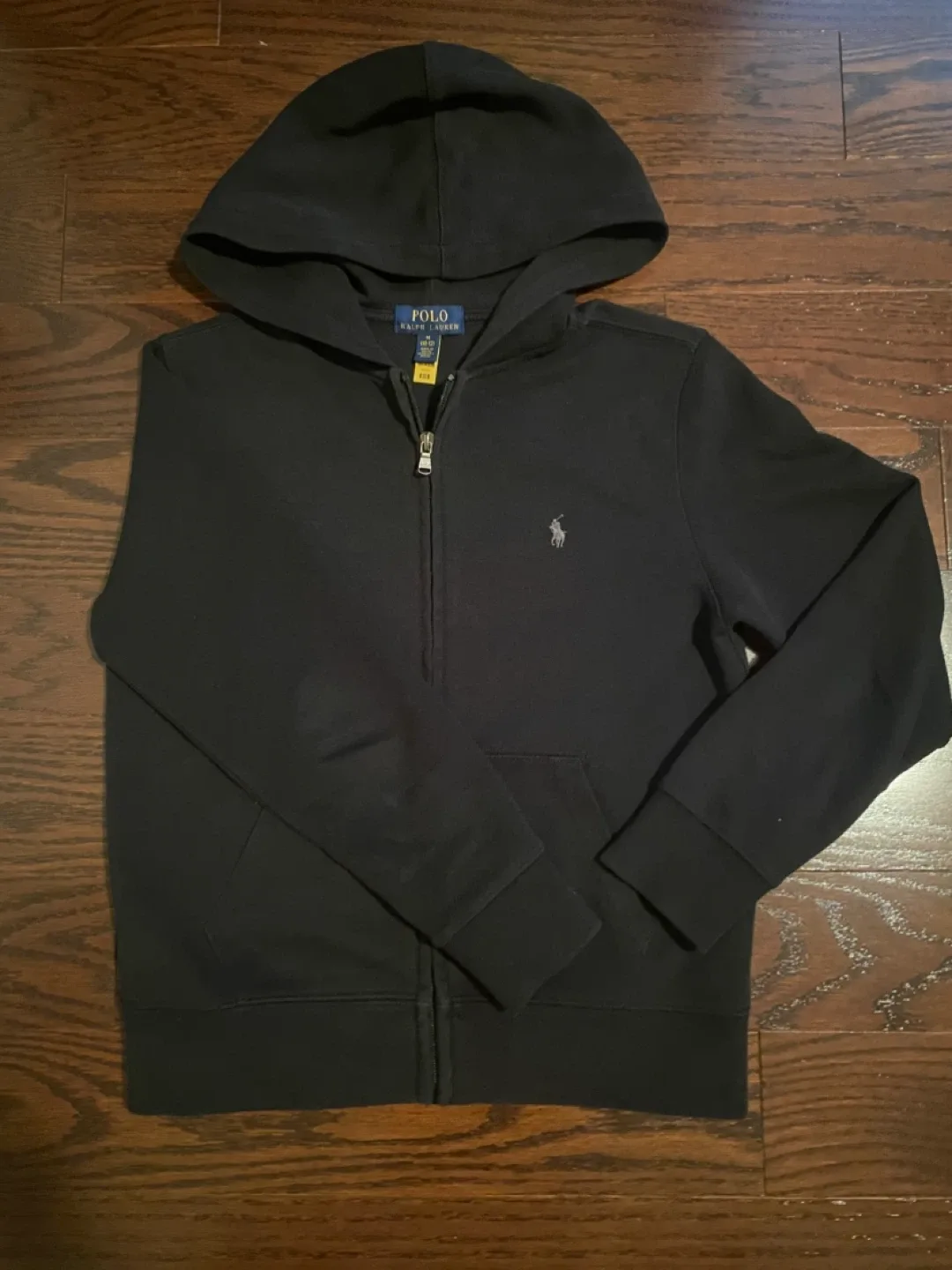 Polo Ralph Lauren Black Hoodie - Size M (10-12)