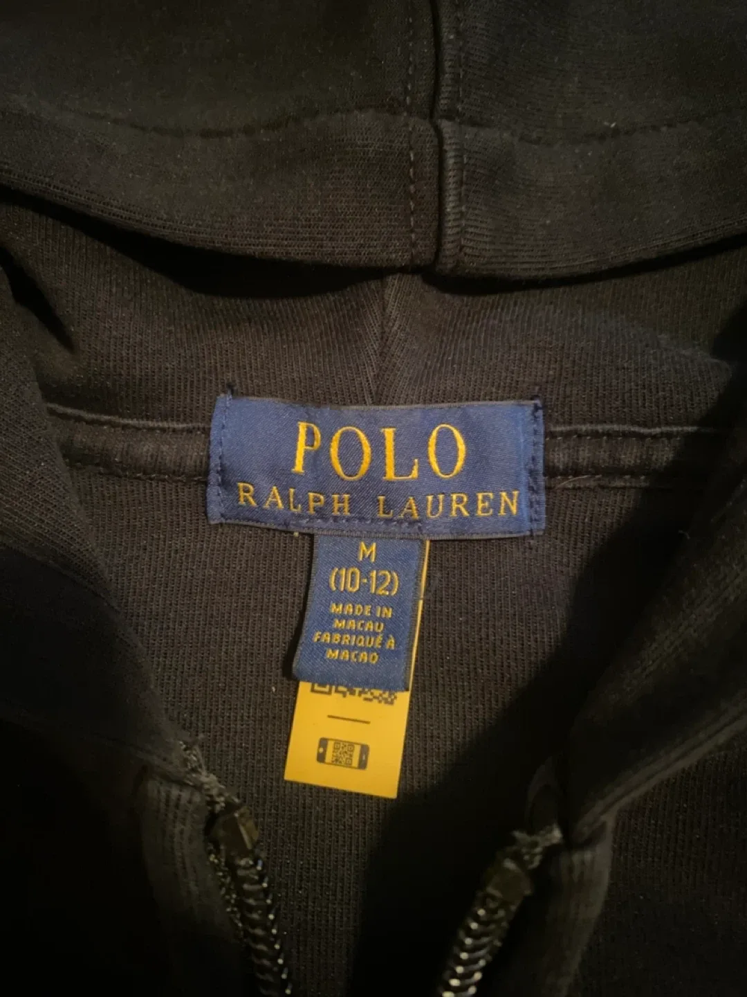 Polo Ralph Lauren Black Hoodie - Size M (10-12) image indicator(2)