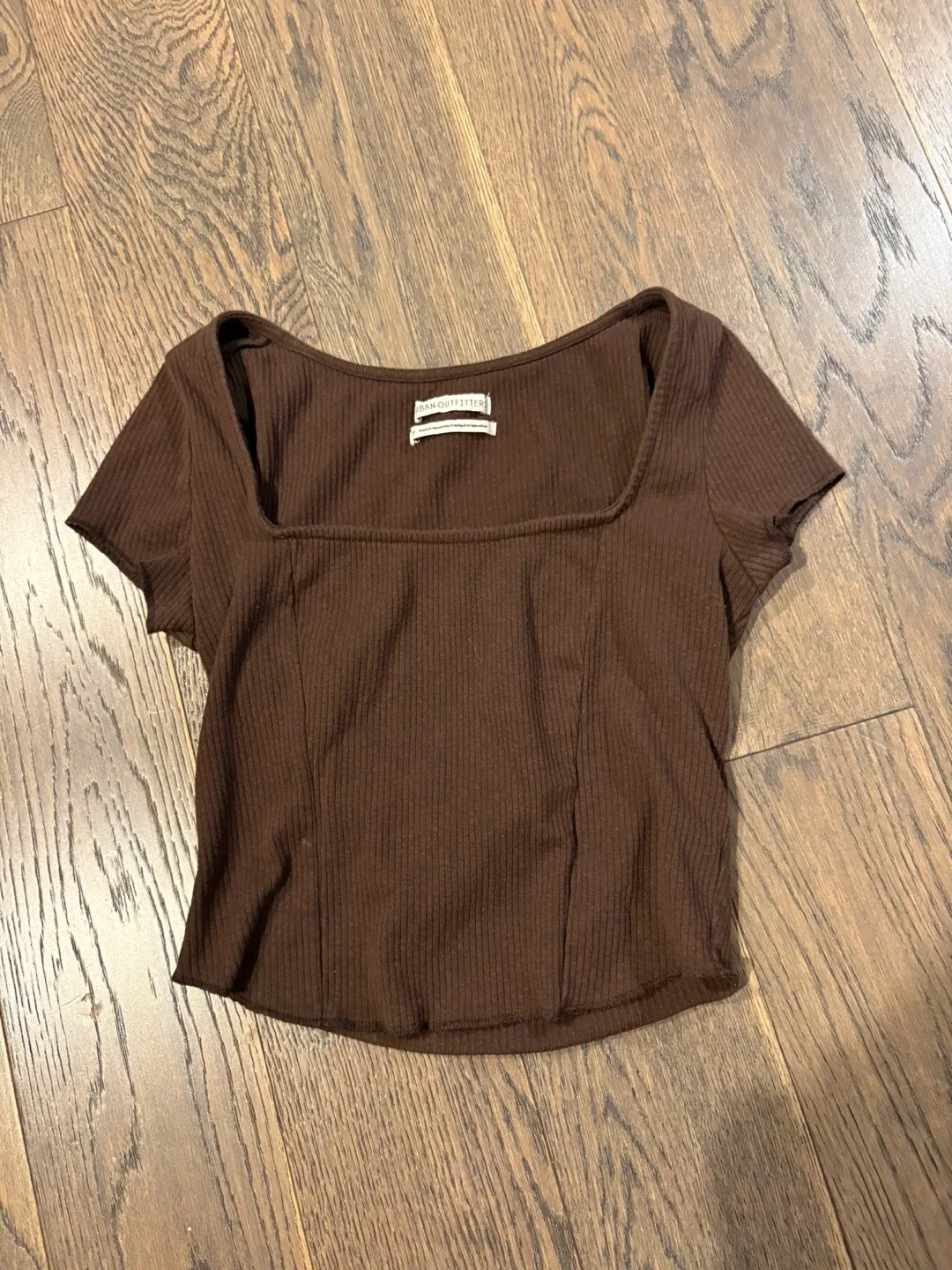 Urban Outfitters Brown Ribbed Top - Size S