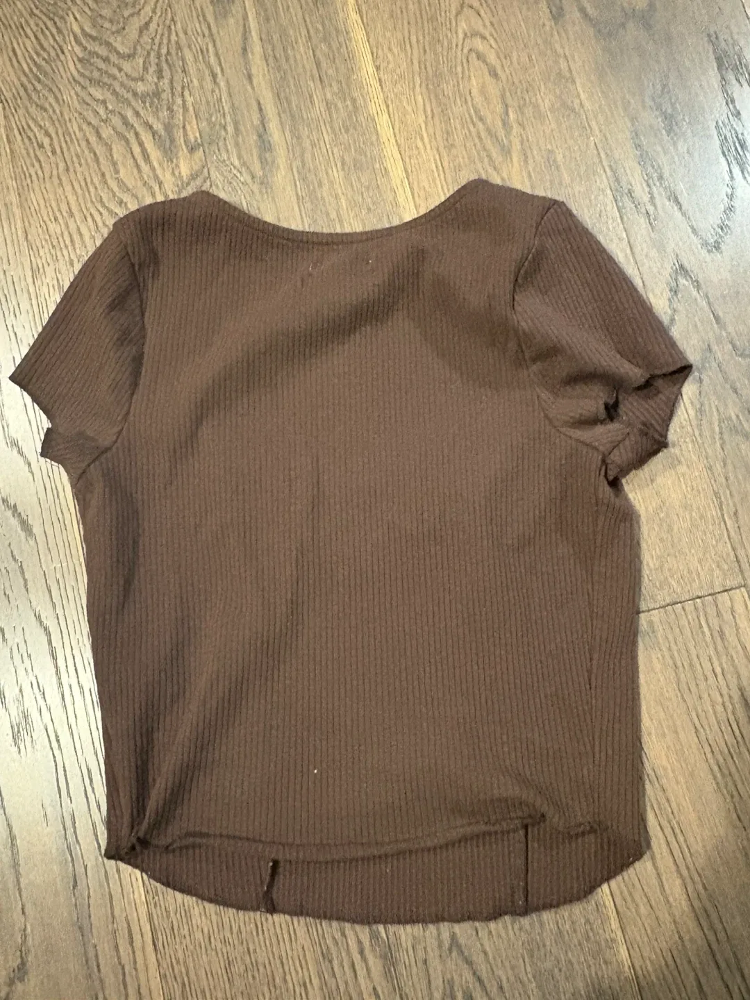 Urban Outfitters Brown Ribbed Top - Size S image indicator(3)