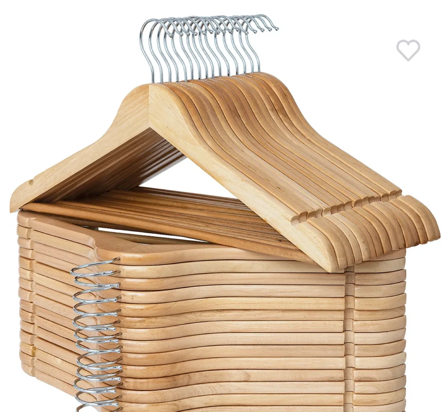 Wooden Clothes Hangers - Set of 100