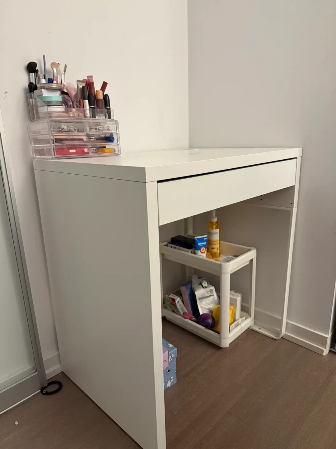 IKEA White Desk with Drawer