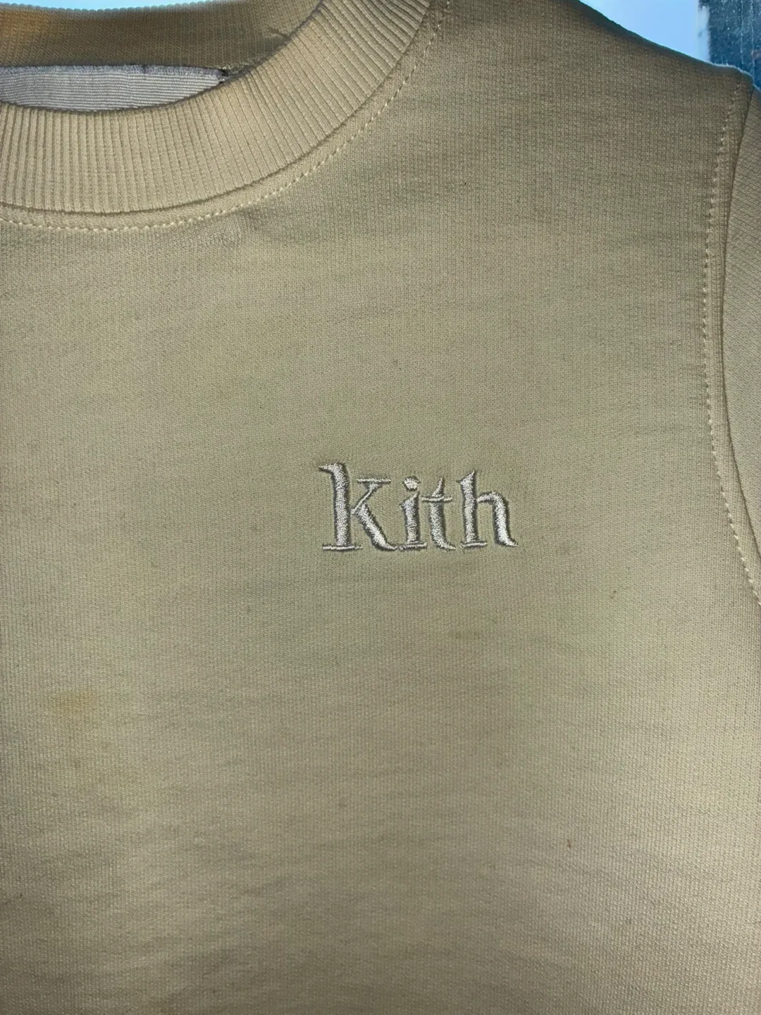 Kith Kids Cream Beige Sweatshirt Size 3 White logo image indicator(3)