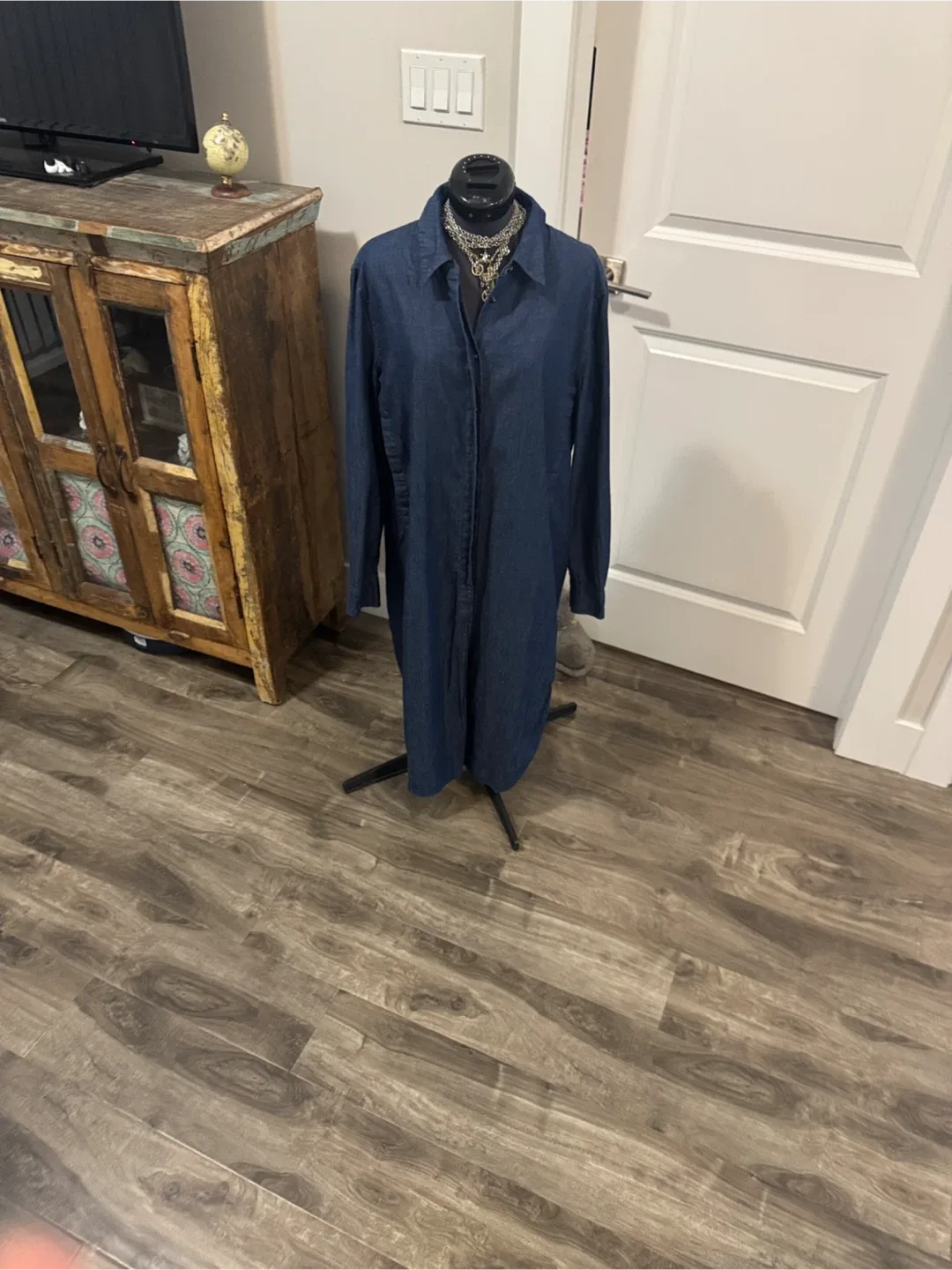 Equipment Blue Denim Shirt tunic