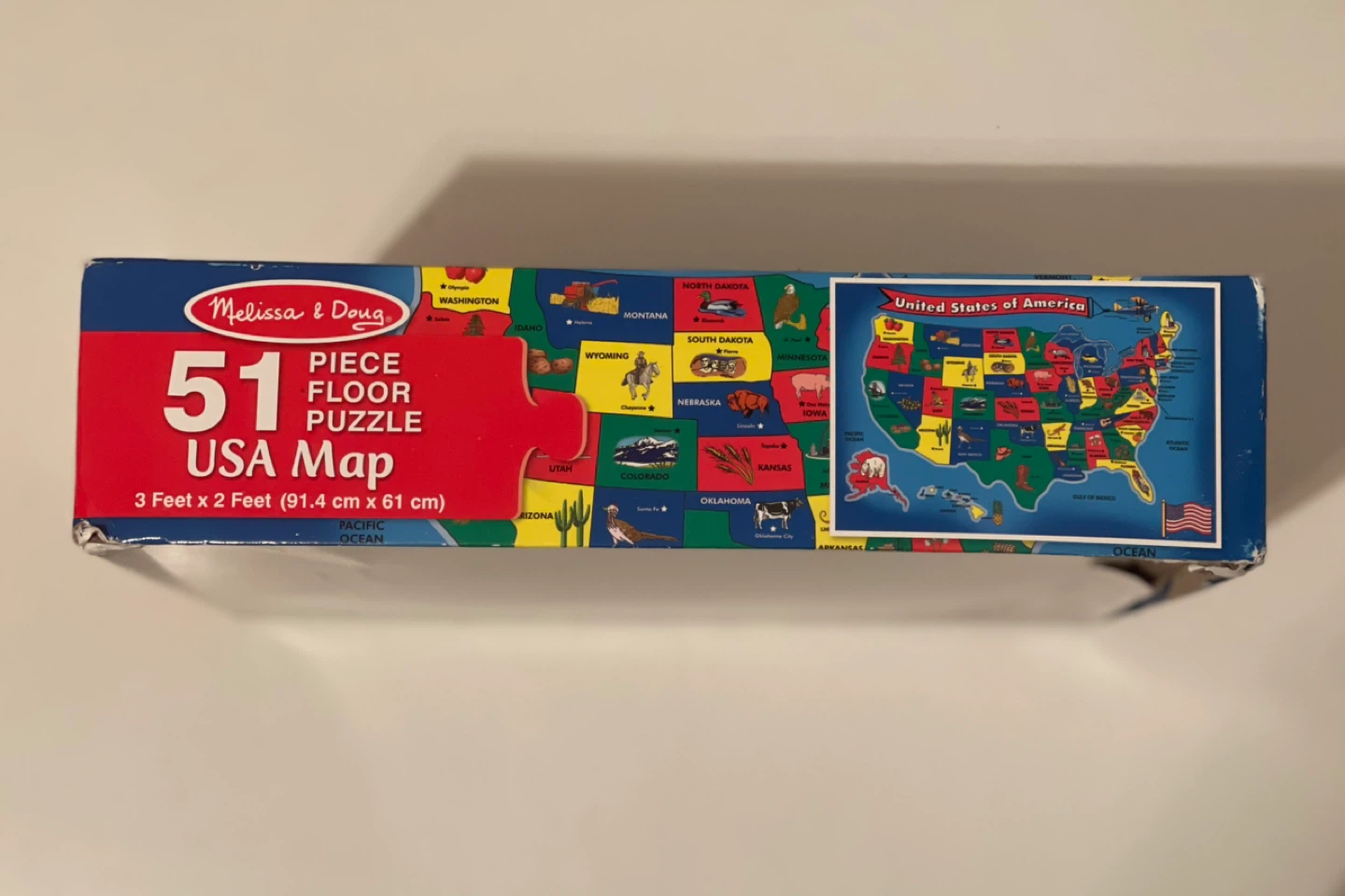 Melissa & Doug 51 Piece USA Map Floor Puzzle - photo 2
