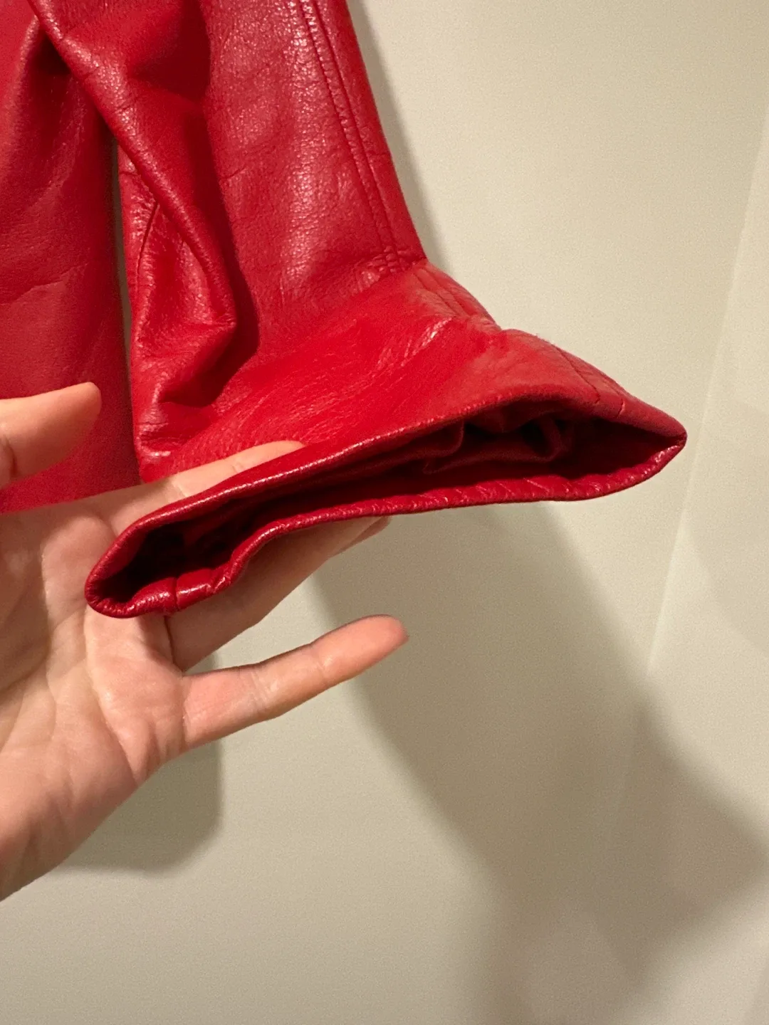 Vintage Danier Canada Red Leather Jacket (Size 4-6) image indicator(2)