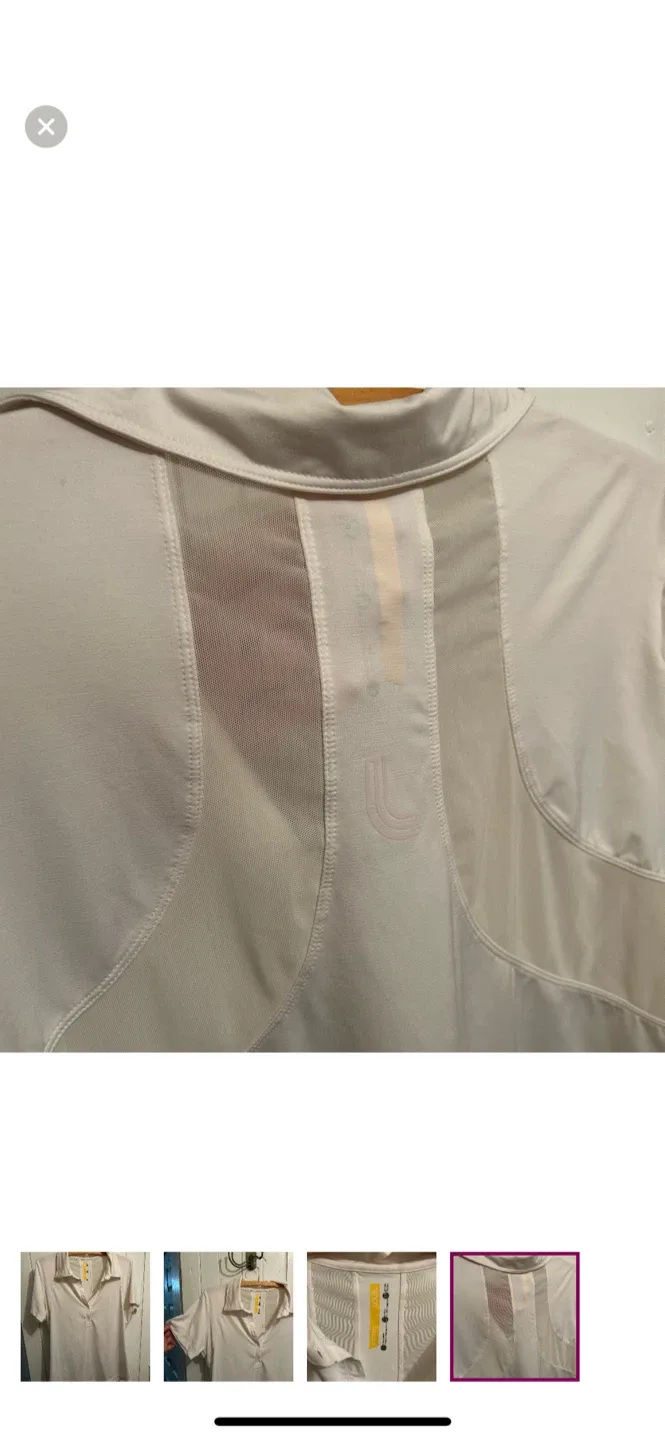 Lolë White Polo Shirt - Size M image indicator(4)