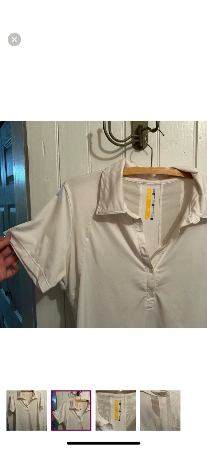 Lolë White Polo Shirt - Size M image indicator(2)