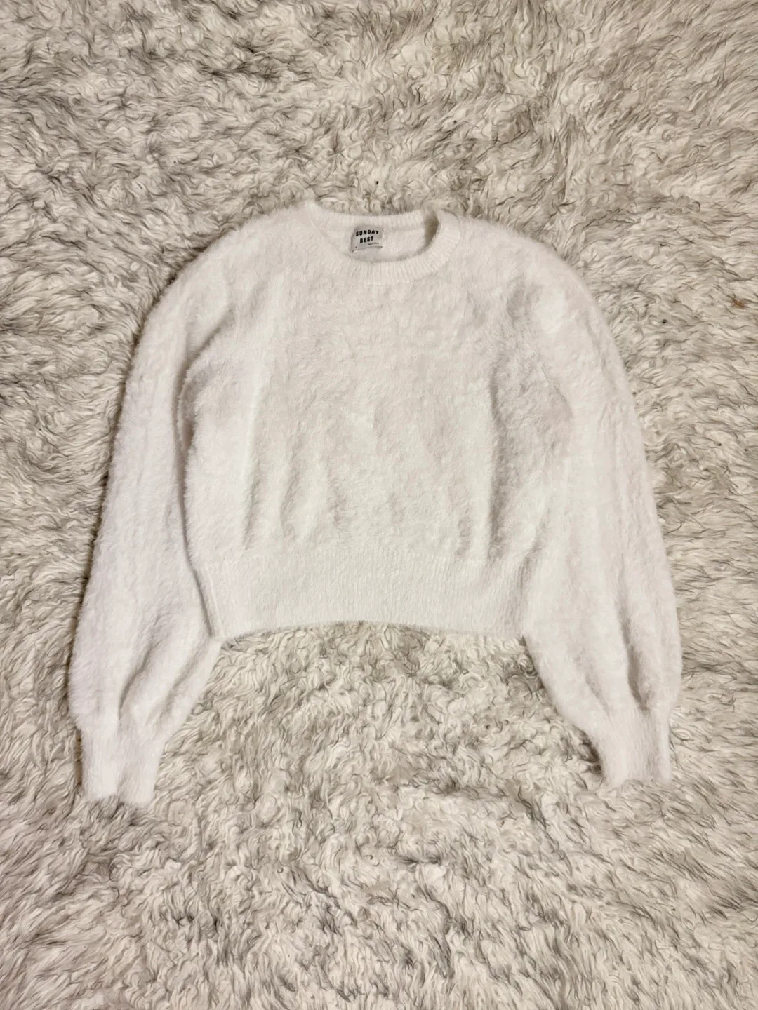 Sunday Best ‘Kitten’ Sweater - Espace (White)