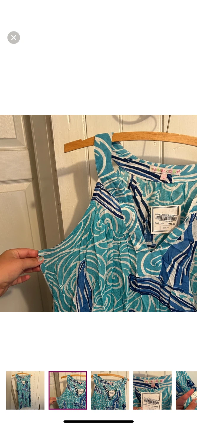 Barbara Gerwit Blue Dress - Size XL - photo 2