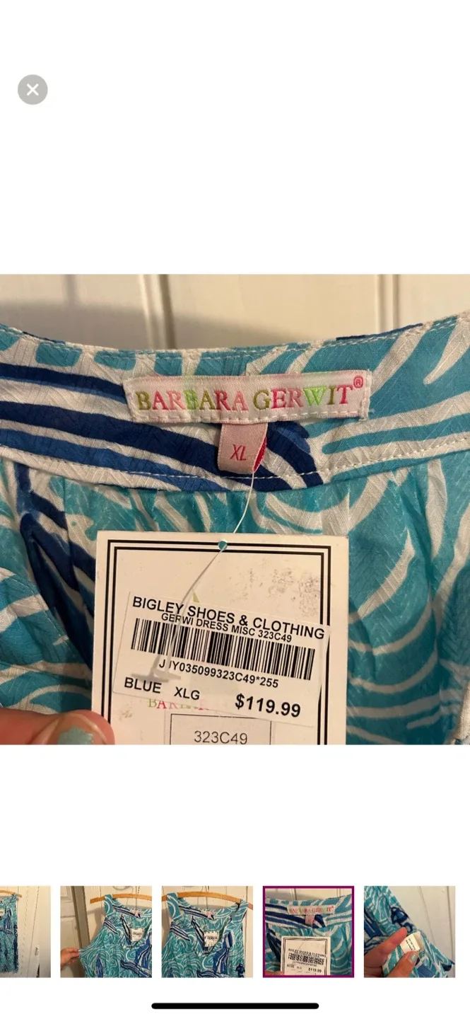 Barbara Gerwit Blue Dress - Size XL image indicator(4)