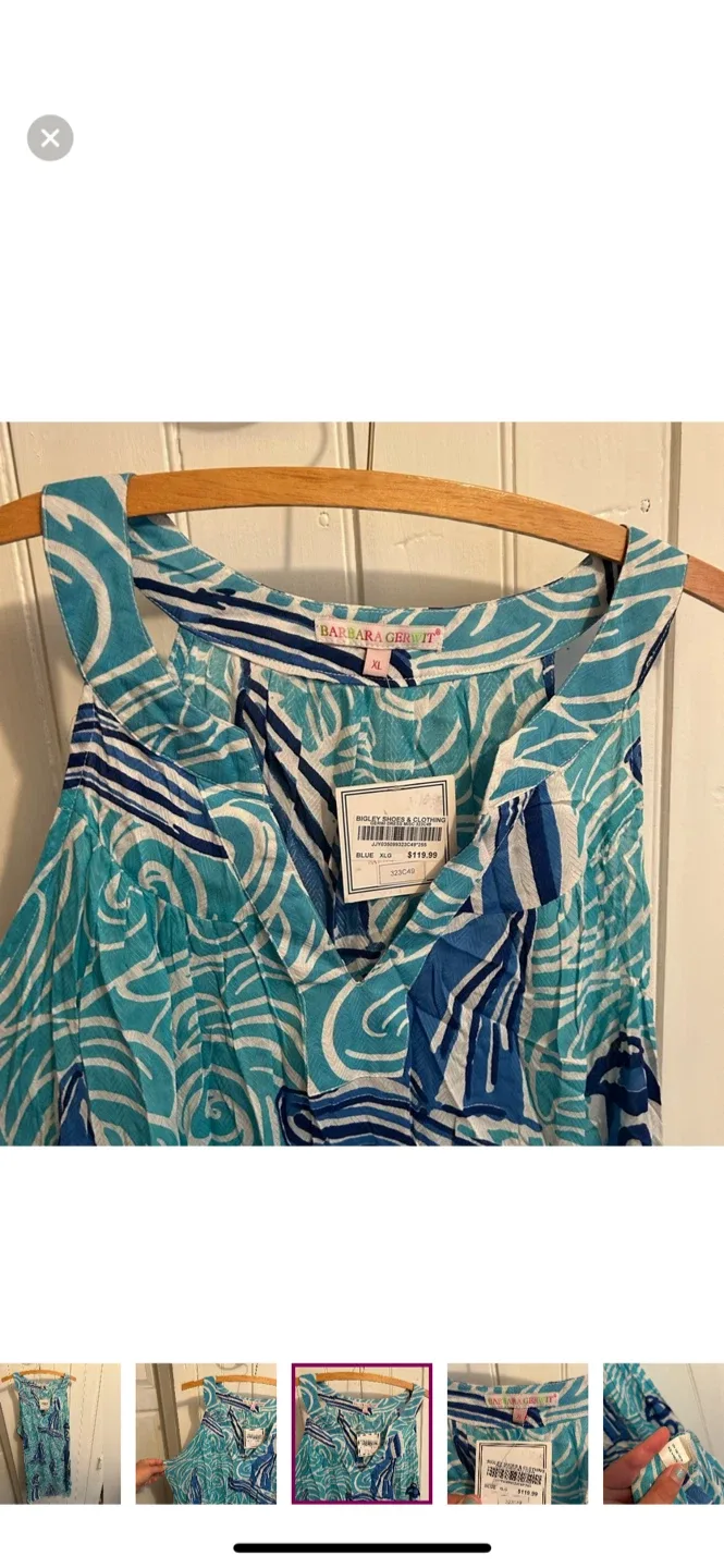 Barbara Gerwit Blue Dress - Size XL image indicator(3)