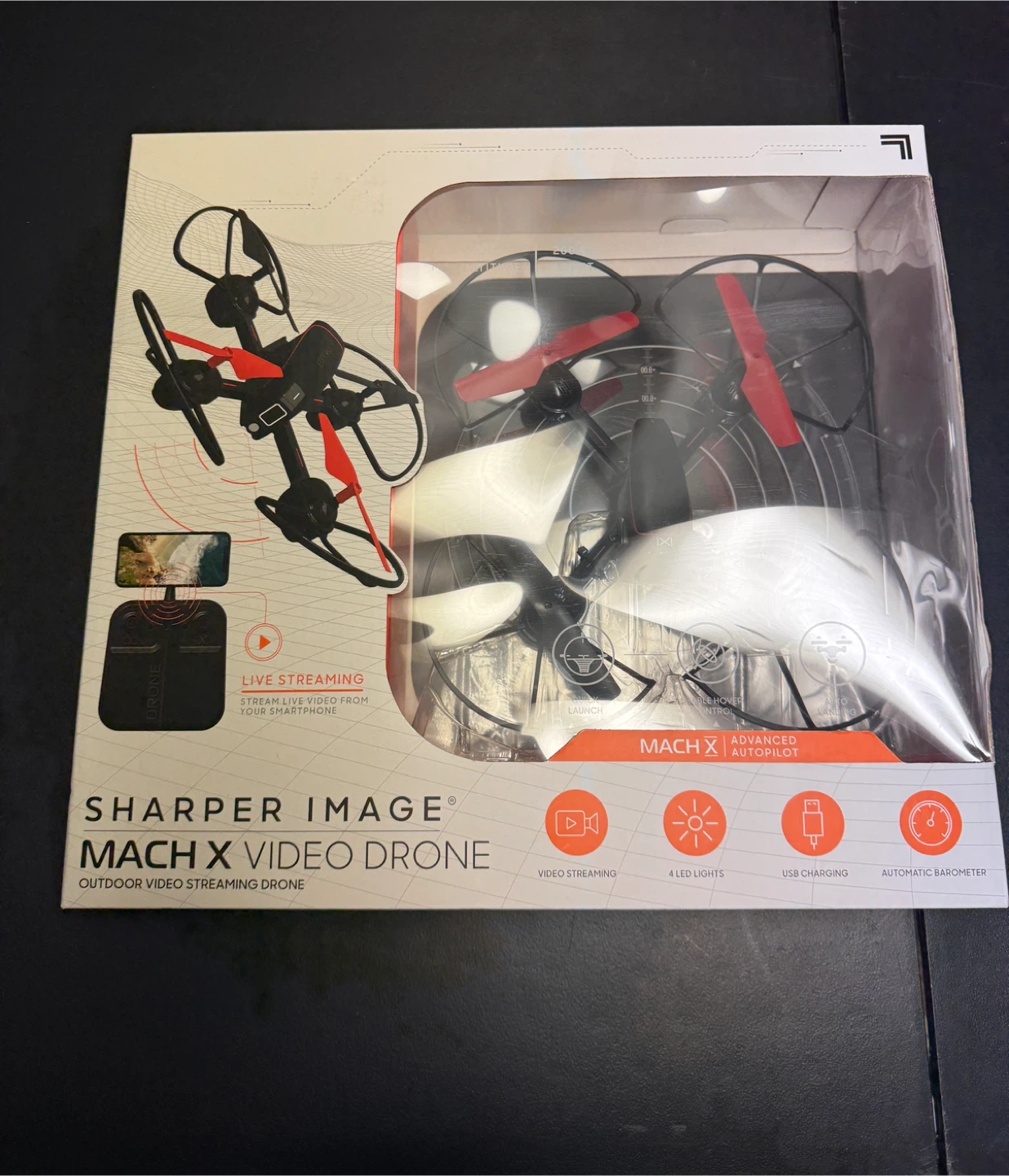 Sharper Image Mach X Video Drone - New in Box!