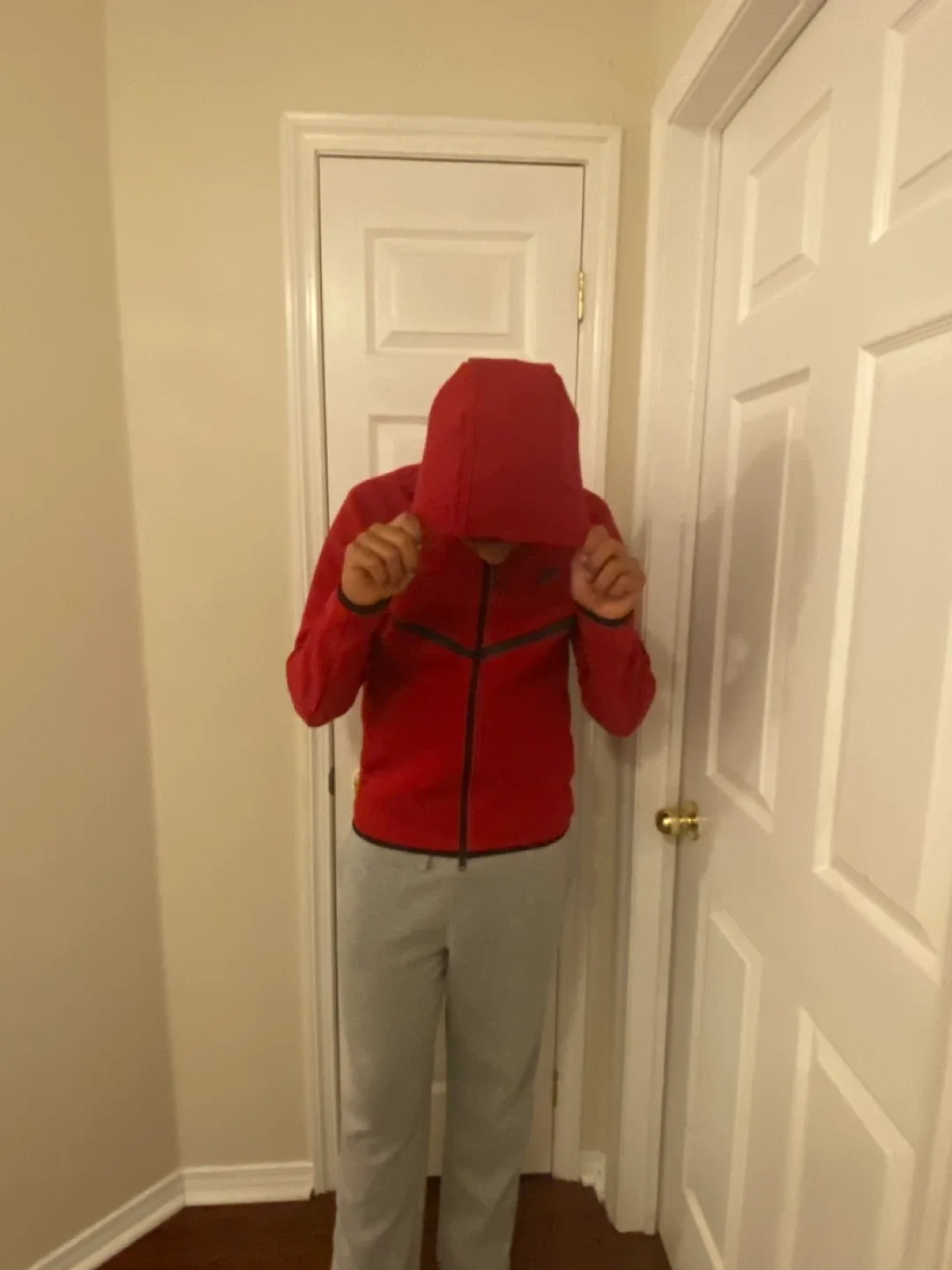 SELL ASAP  Full zipper Nike Tech Fleece Red Jacket image indicator(6)